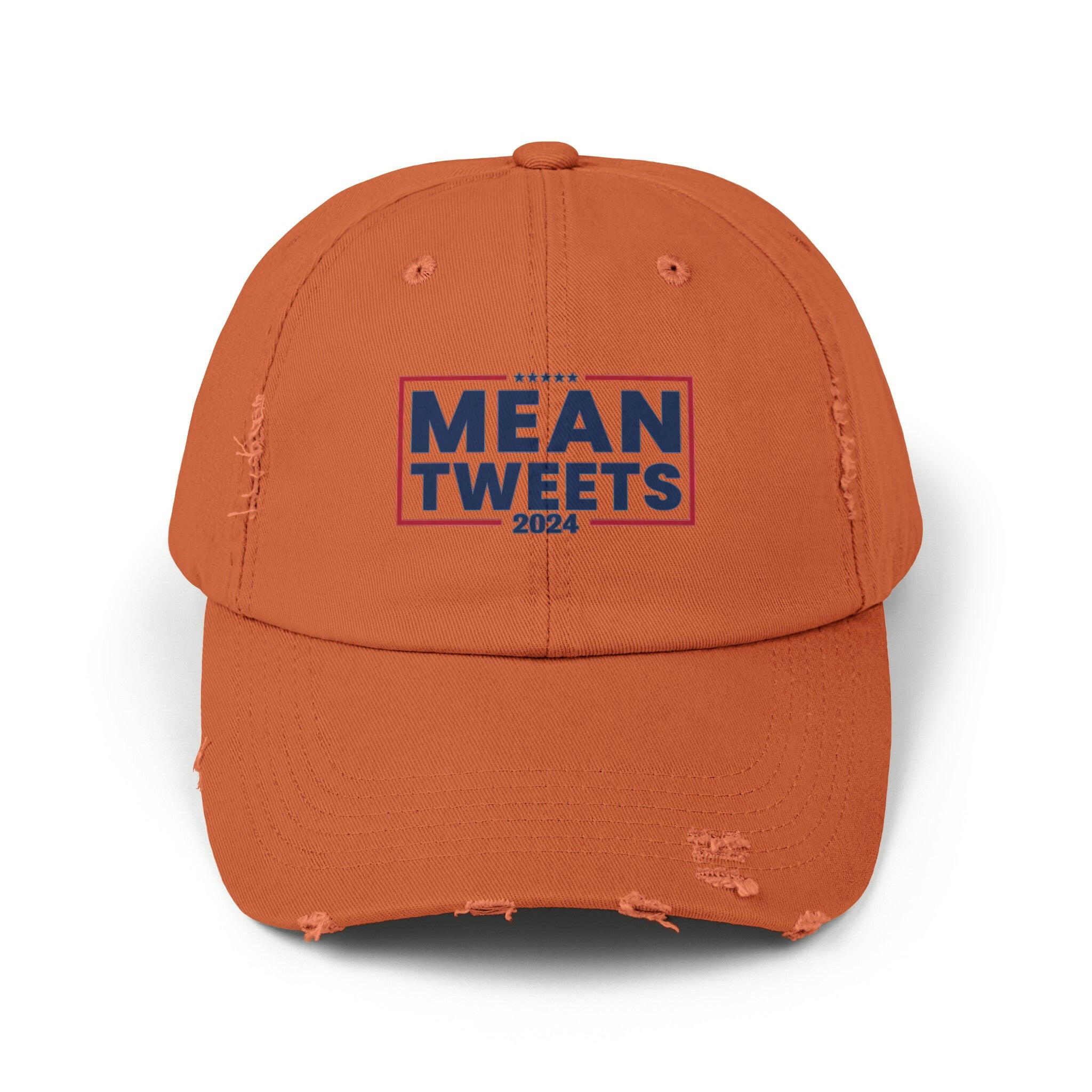 Mean Tweets Unisex Distressed Cap