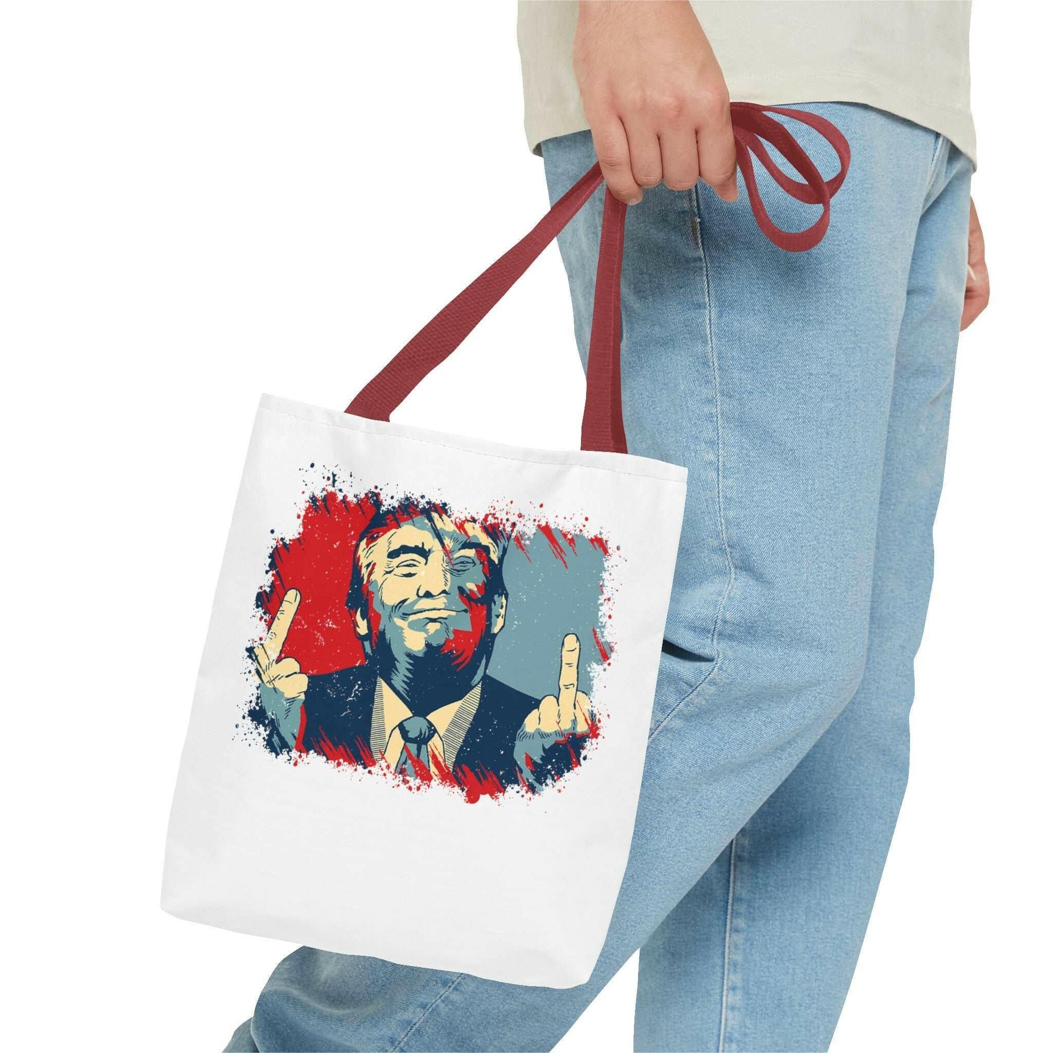 Trump 2024 Bold Defiance Tote Bag