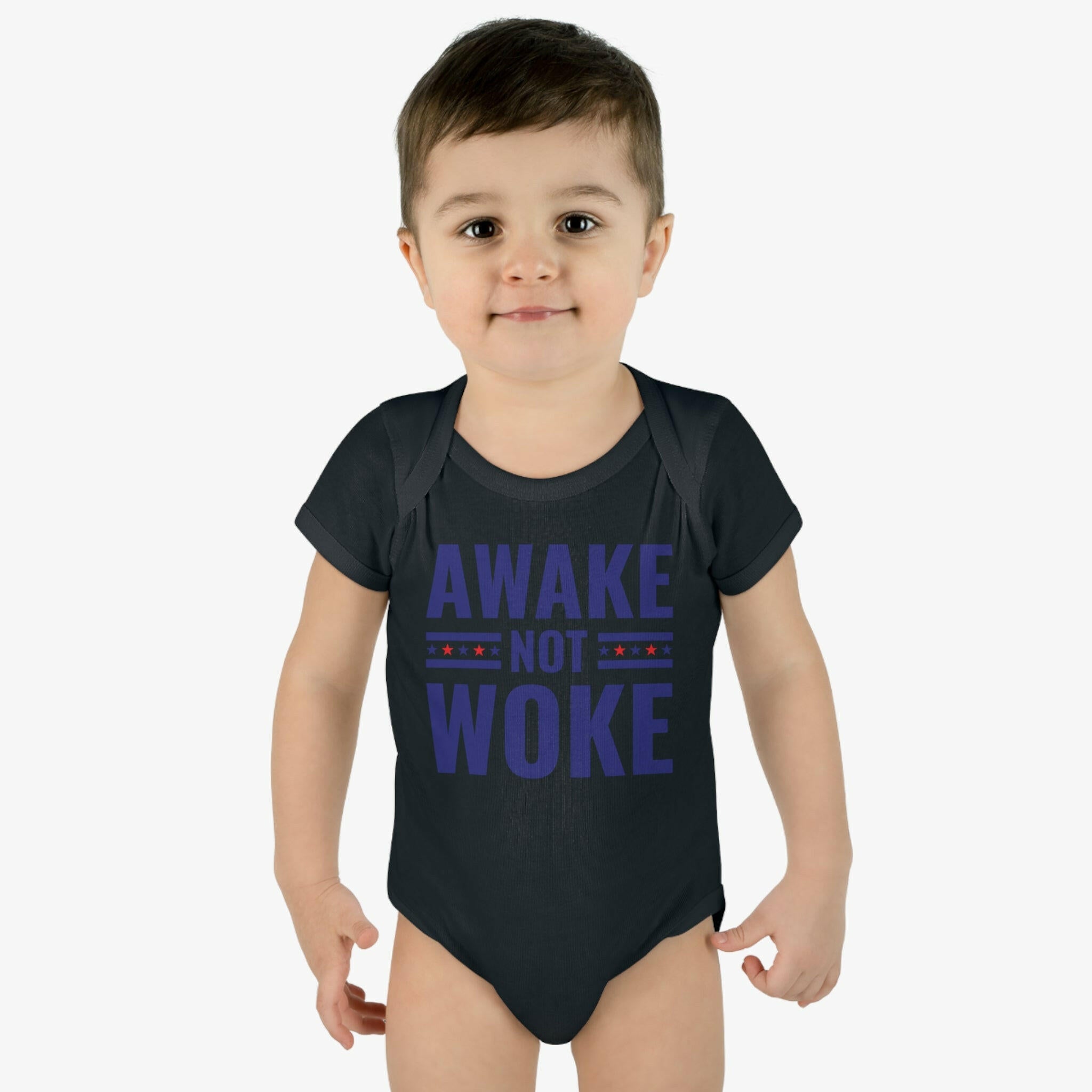 Awake Not Woke Infant Bodysuit