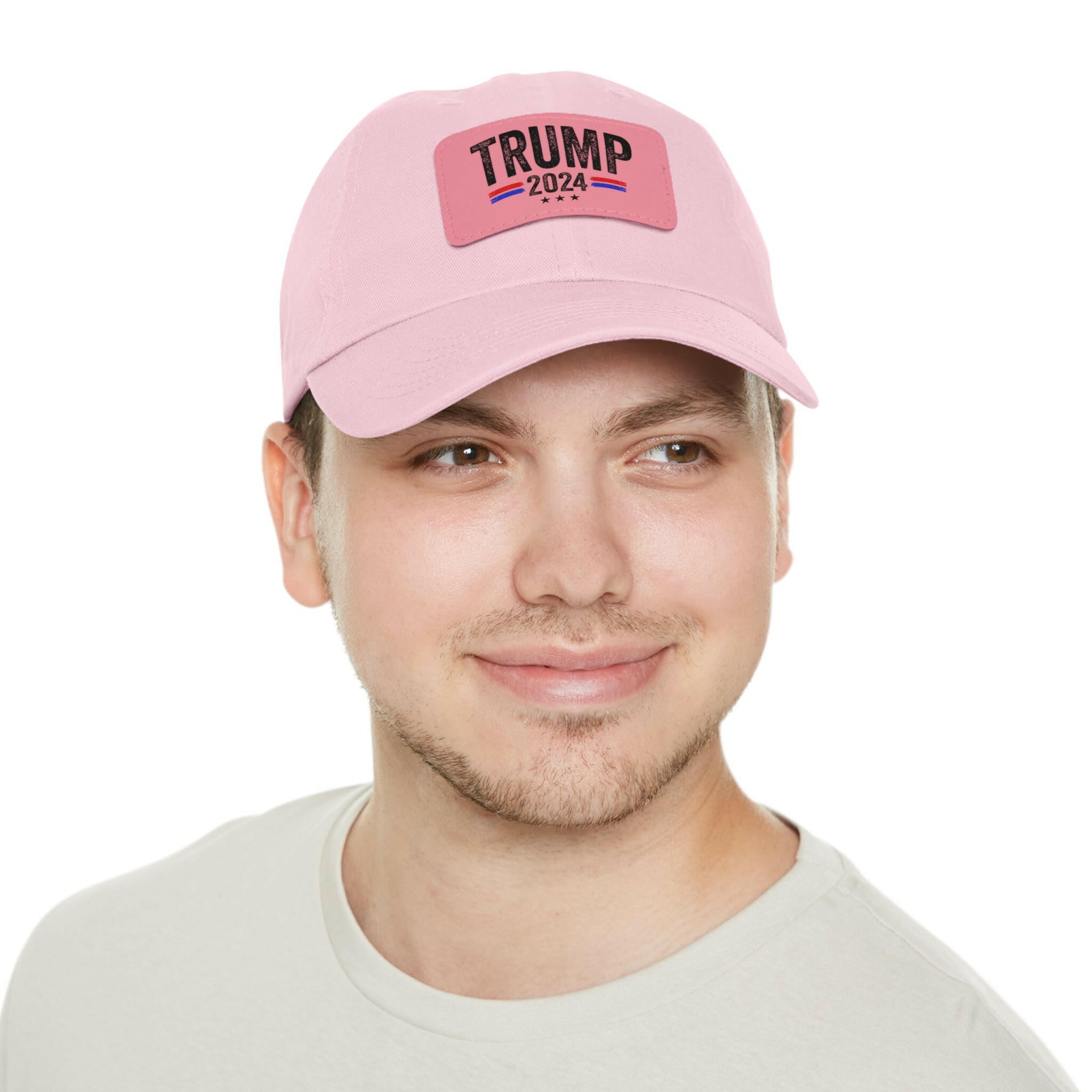 Voting for the Felon Dad Hat with Leather Patch (Rectangle)