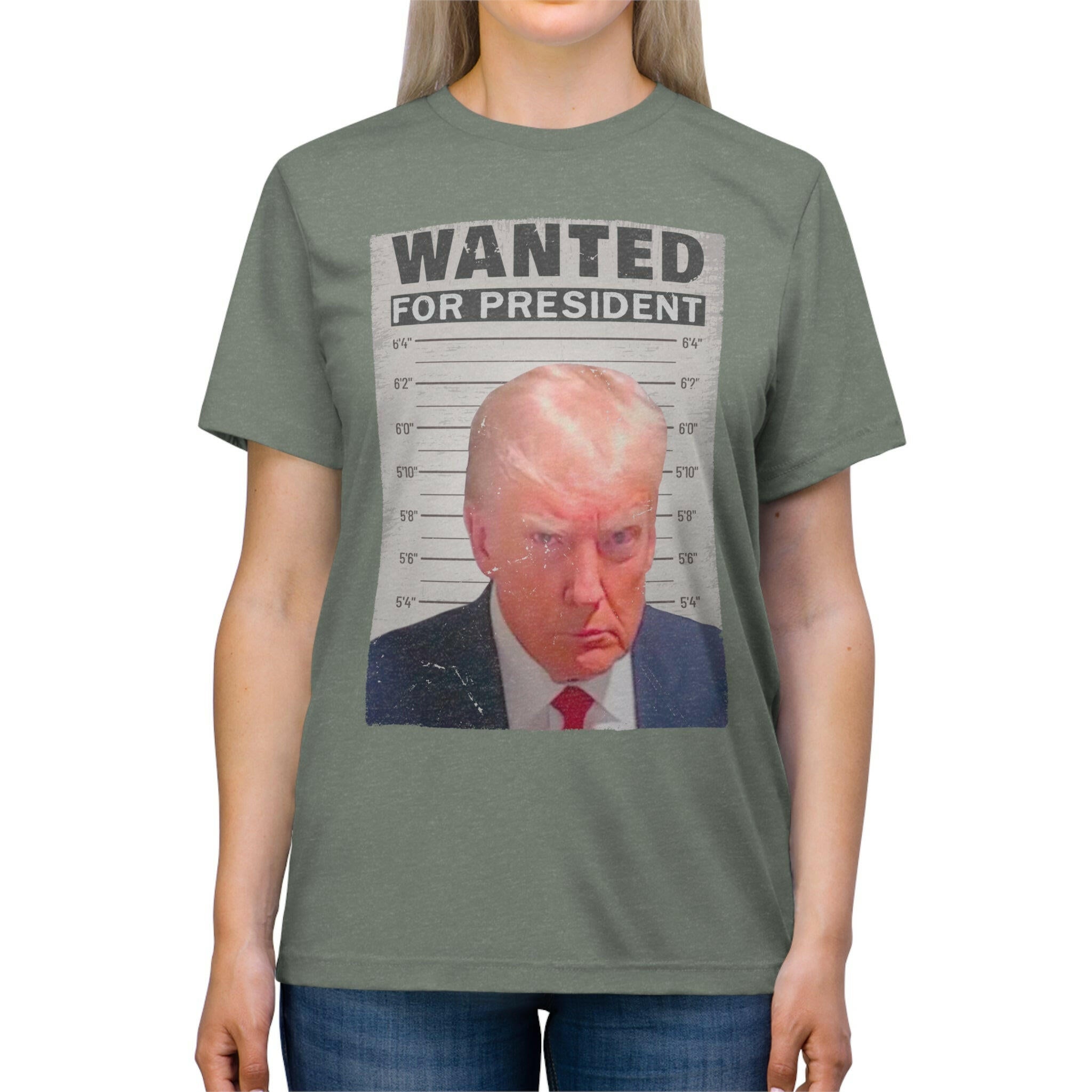 Wanted for President: Trump Unisex Triblend Tee