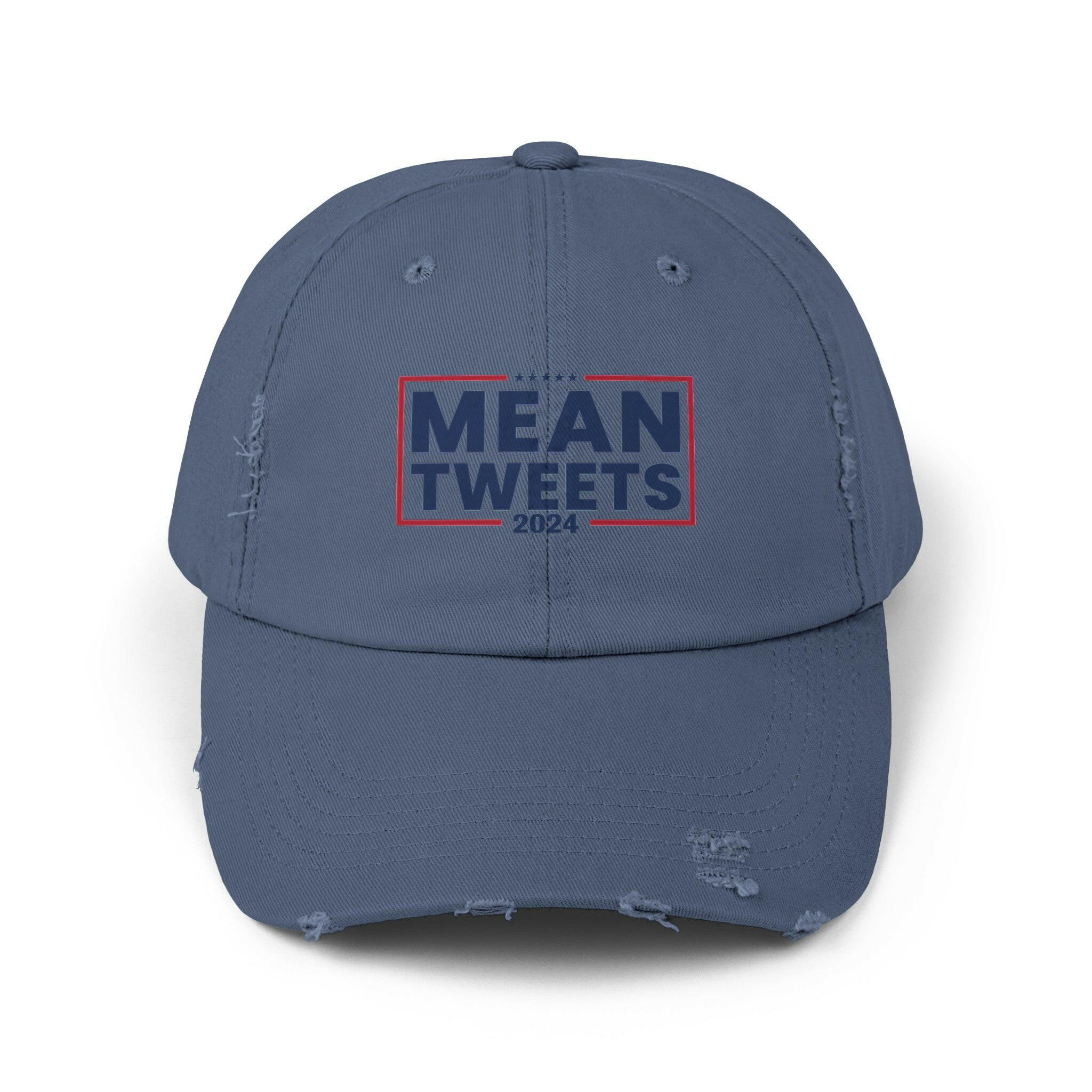 Mean Tweets Unisex Distressed Cap