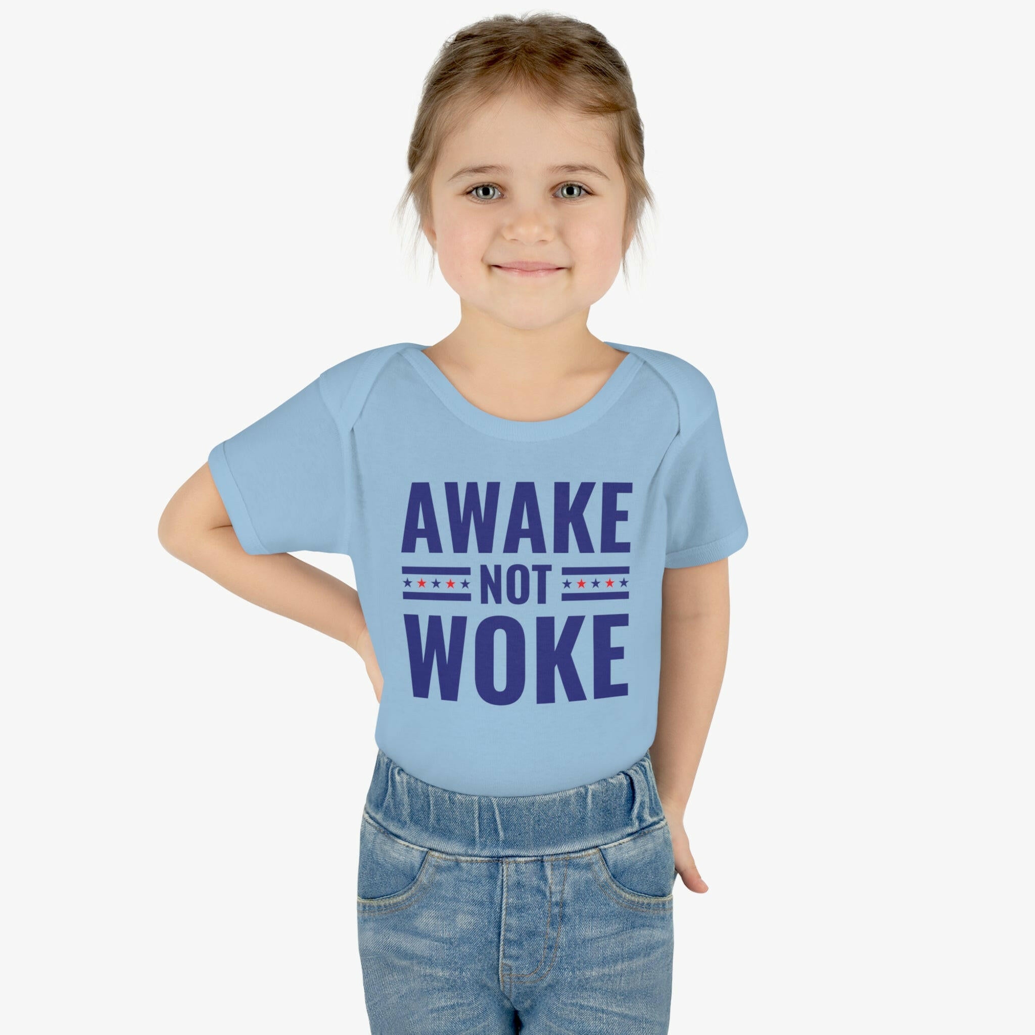 Awake Not Woke Infant Bodysuit