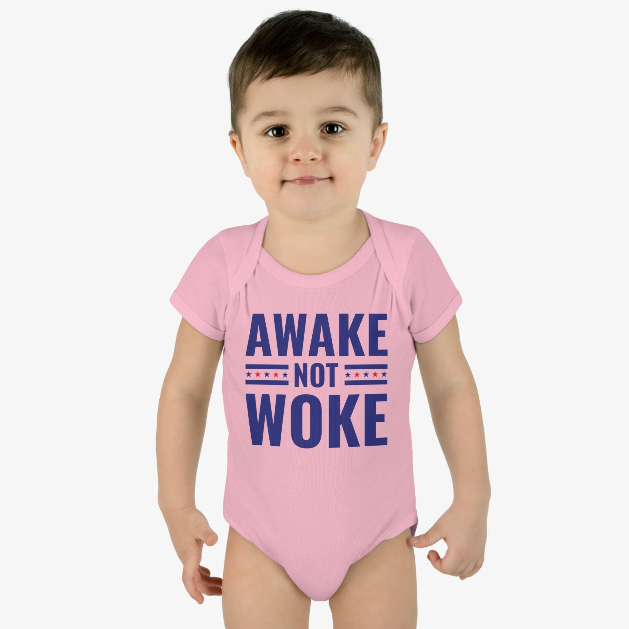 Awake Not Woke Infant Bodysuit