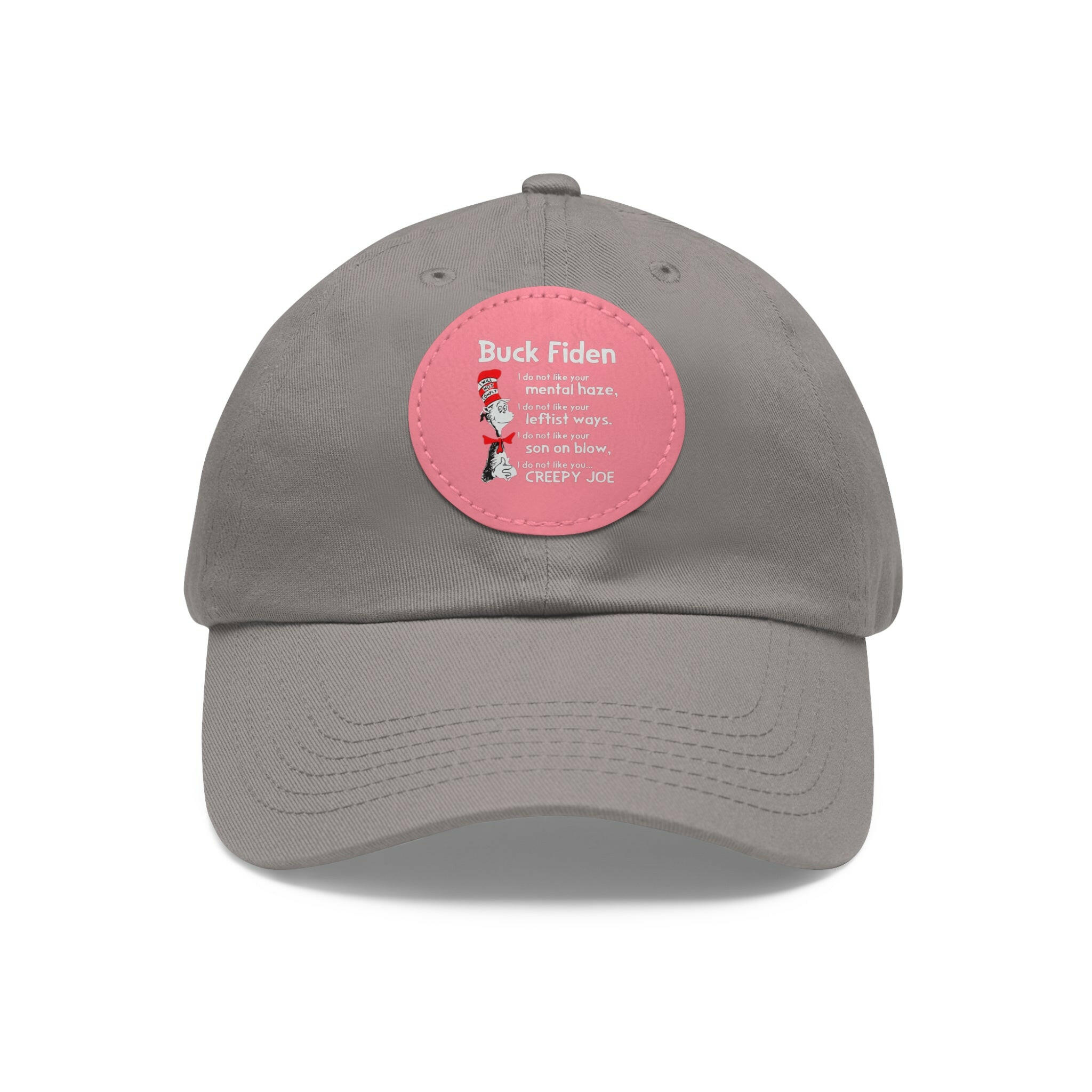 Buck Fiden Dad Hat with Leather Patch (Round)