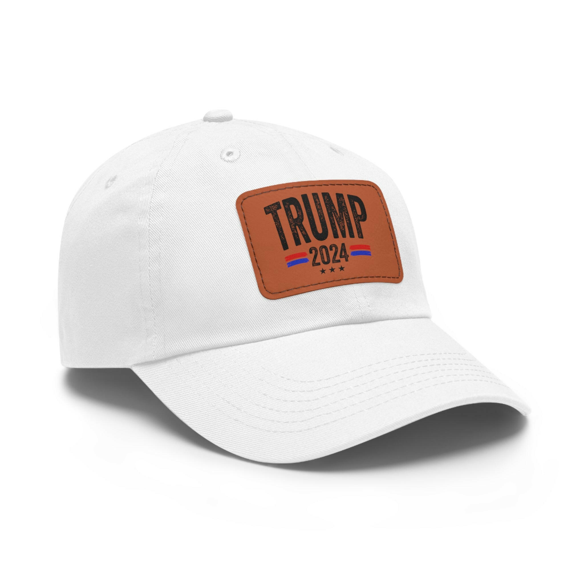 Voting for the Felon Dad Hat with Leather Patch (Rectangle)