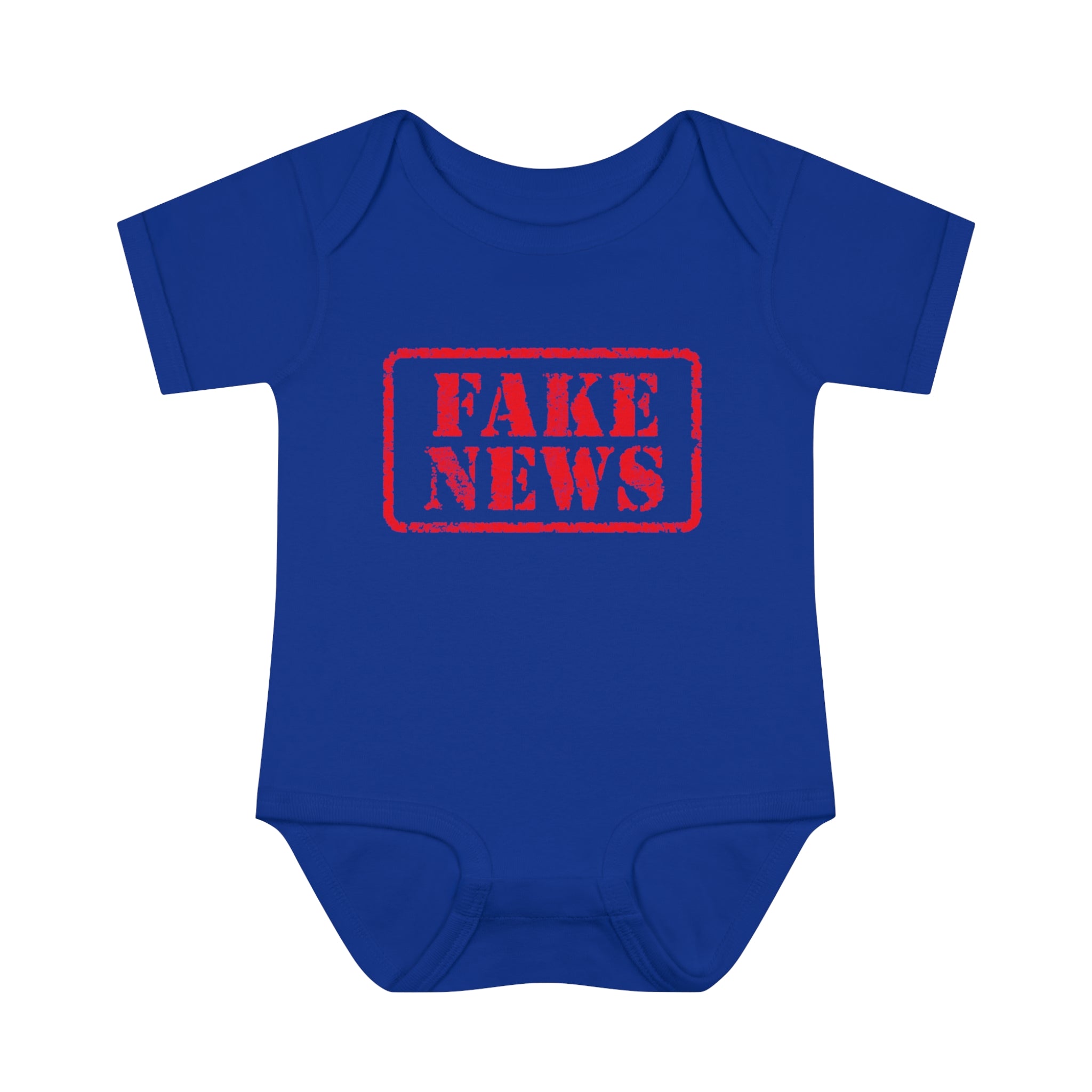 Fake News Infant Baby Rib Bodysuit