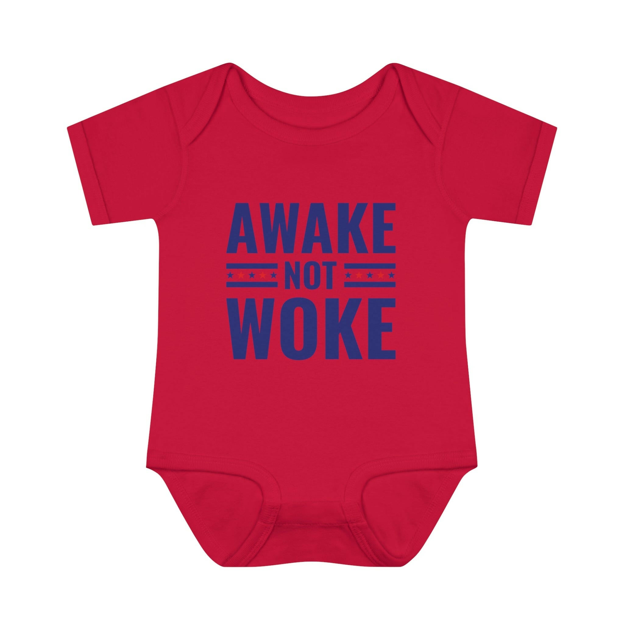 Awake Not Woke Infant Baby Rib Bodysuit