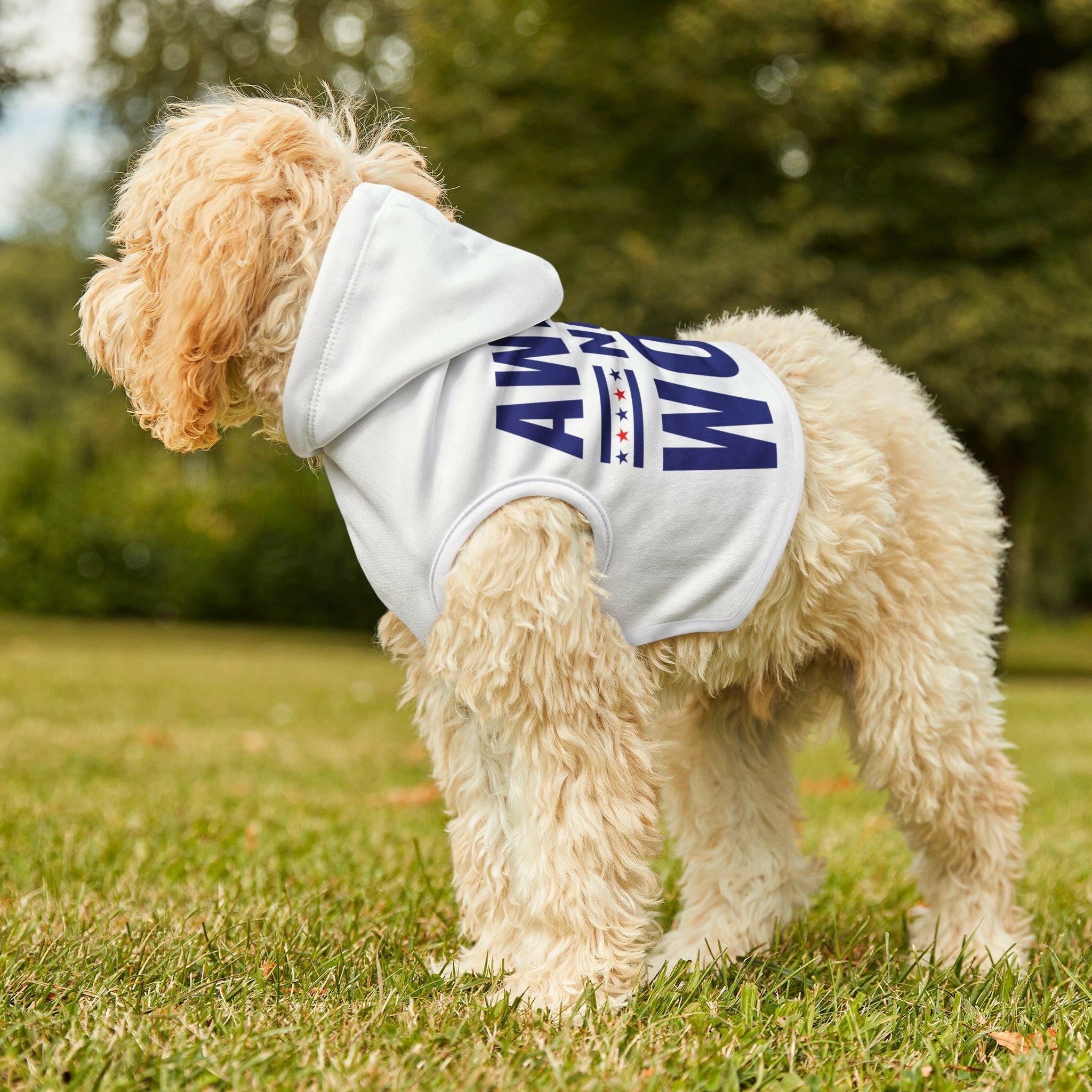 Awake Not Woke Patriotic Pet Hoodie