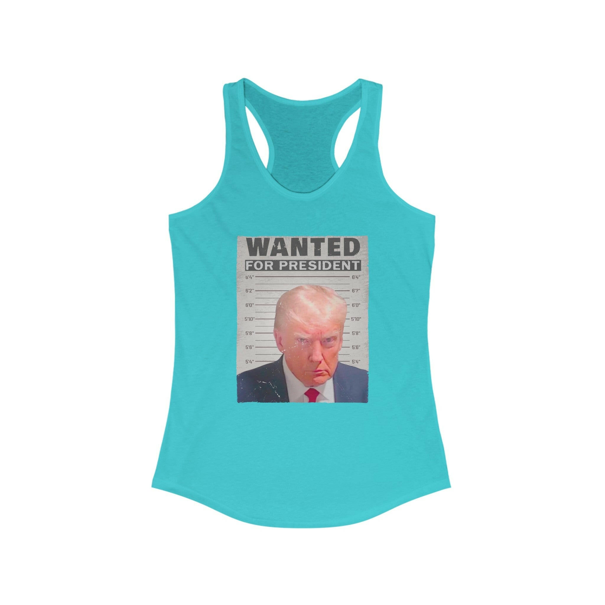 Wanted for President Trump Women's Racerback Tank