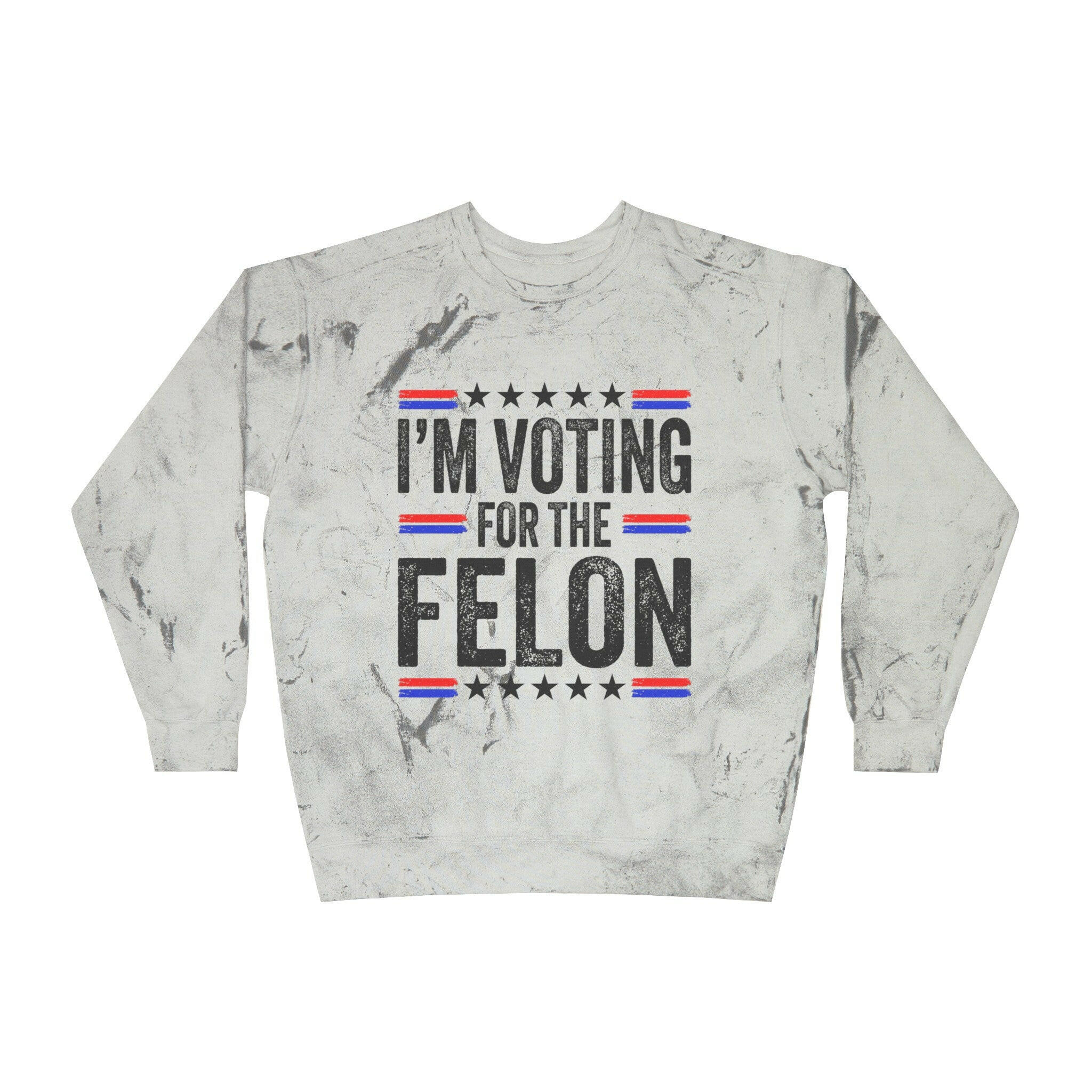 Voting for the Felon Unisex Color Blast Crewneck Sweatshirt