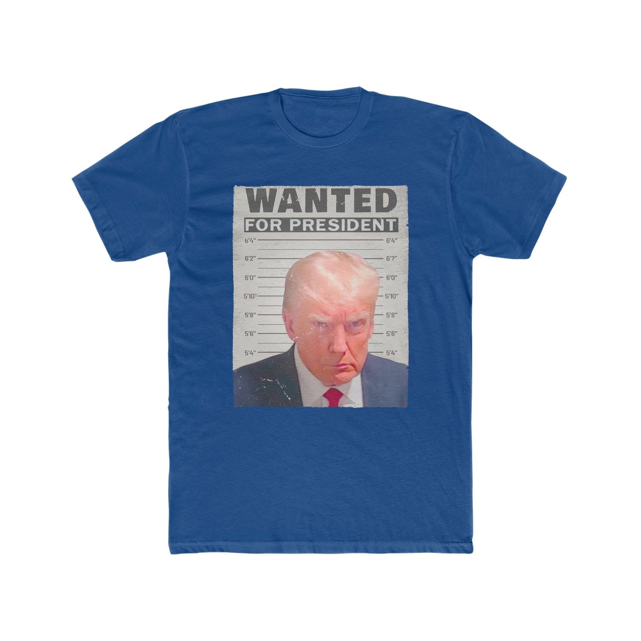 Wanted for President Trump Men's Cotton Crew Tee