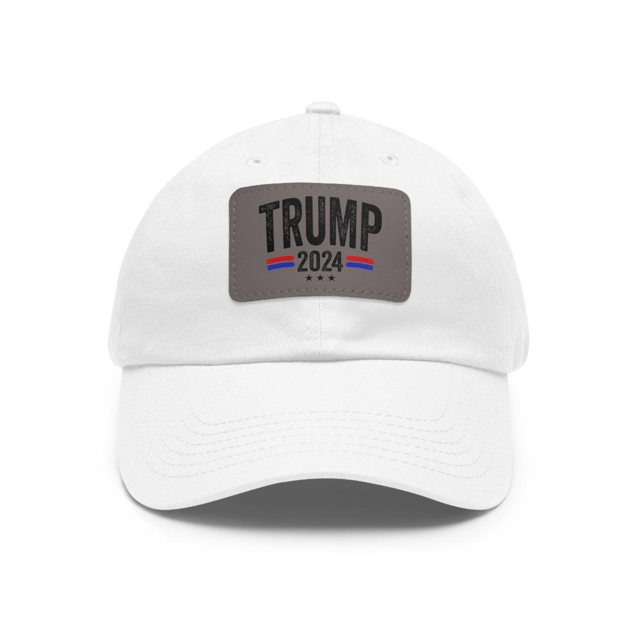 Voting for the Felon Dad Hat with Leather Patch (Rectangle)