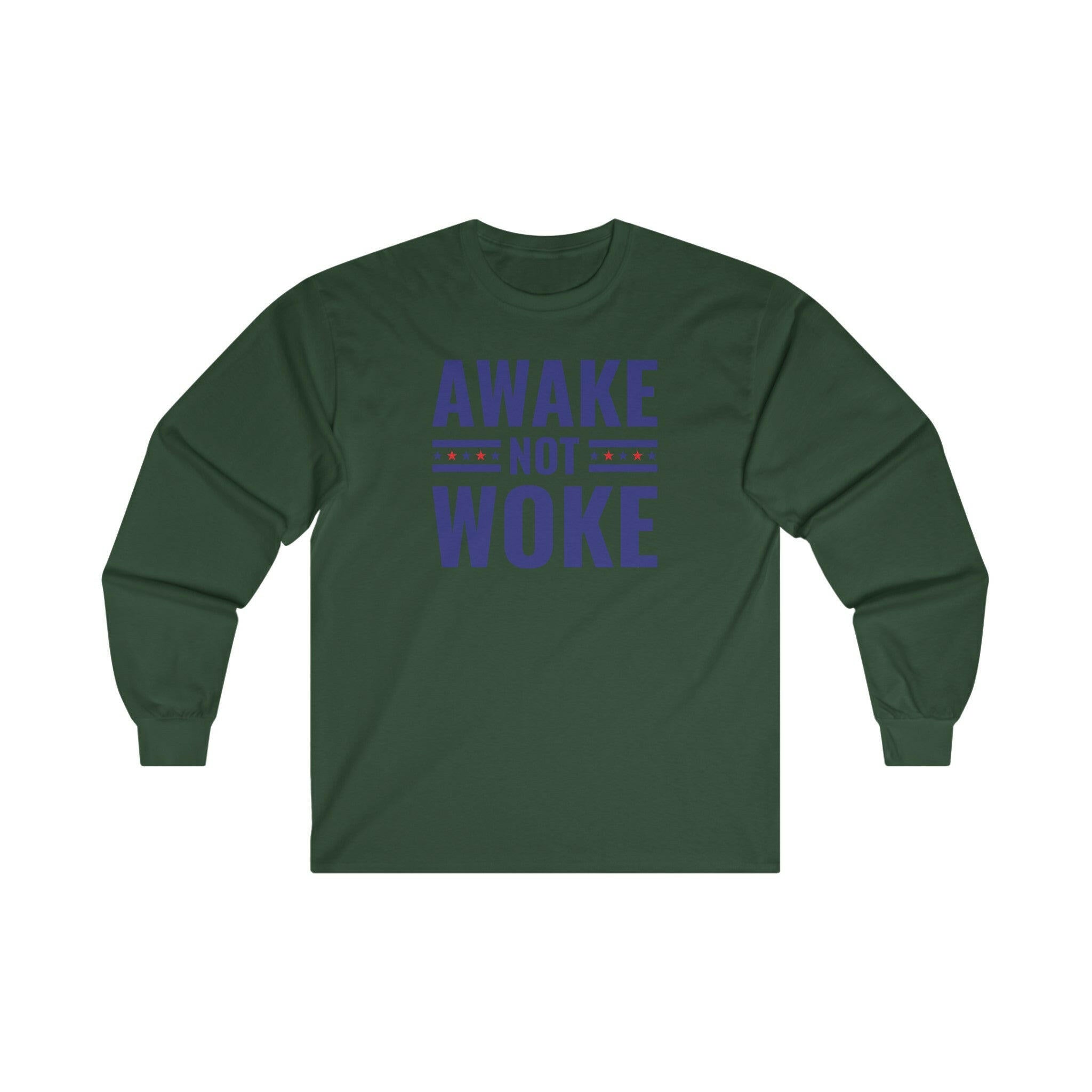 Awake Not Woke Unisex Ultra Cotton Long-Sleeve Tee