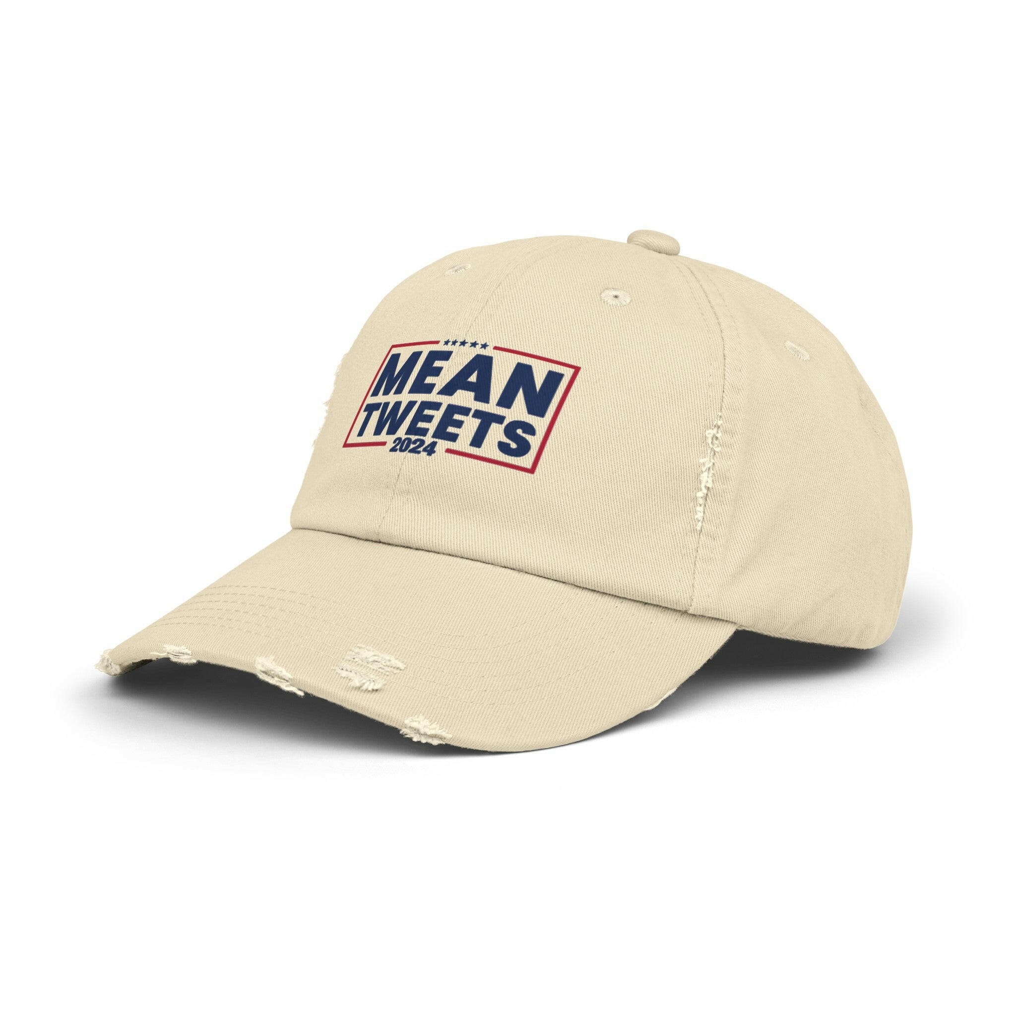 Mean Tweets Unisex Distressed Cap