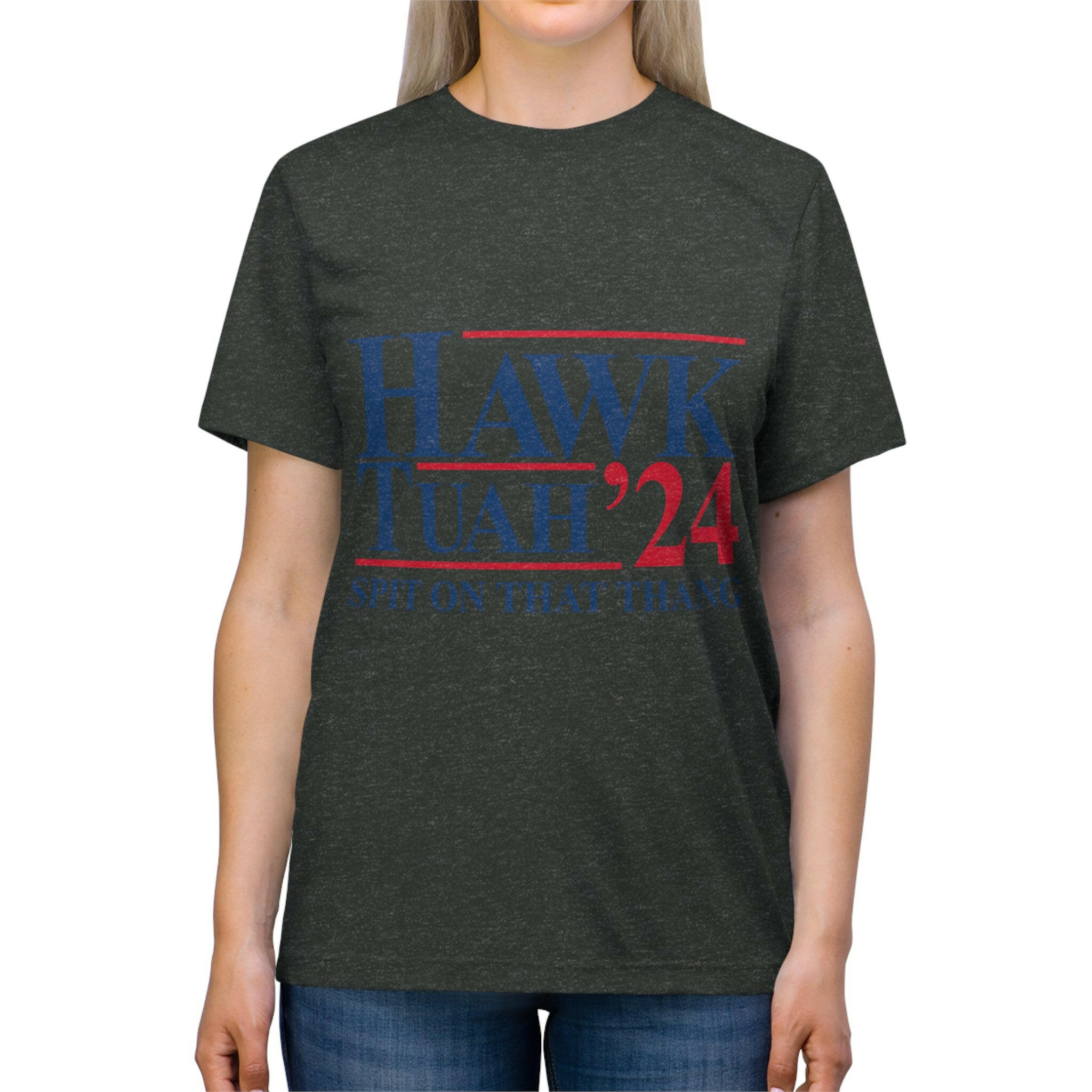 Hawk Tuah Unisex Triblend Tee