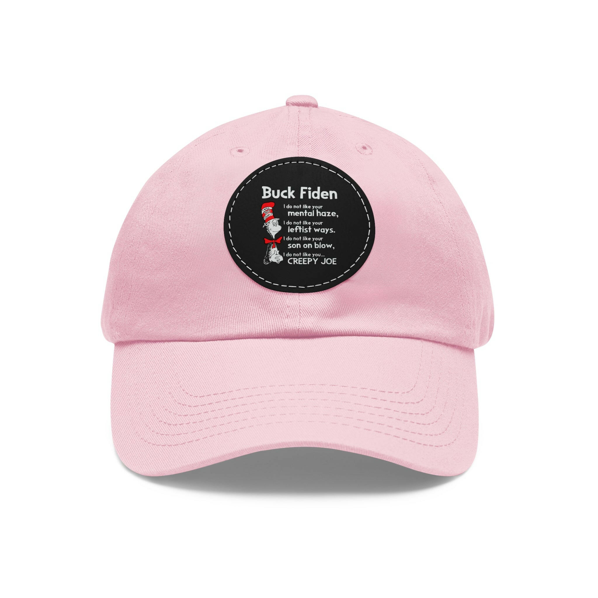 Buck Fiden Dad Hat with Leather Patch (Round)