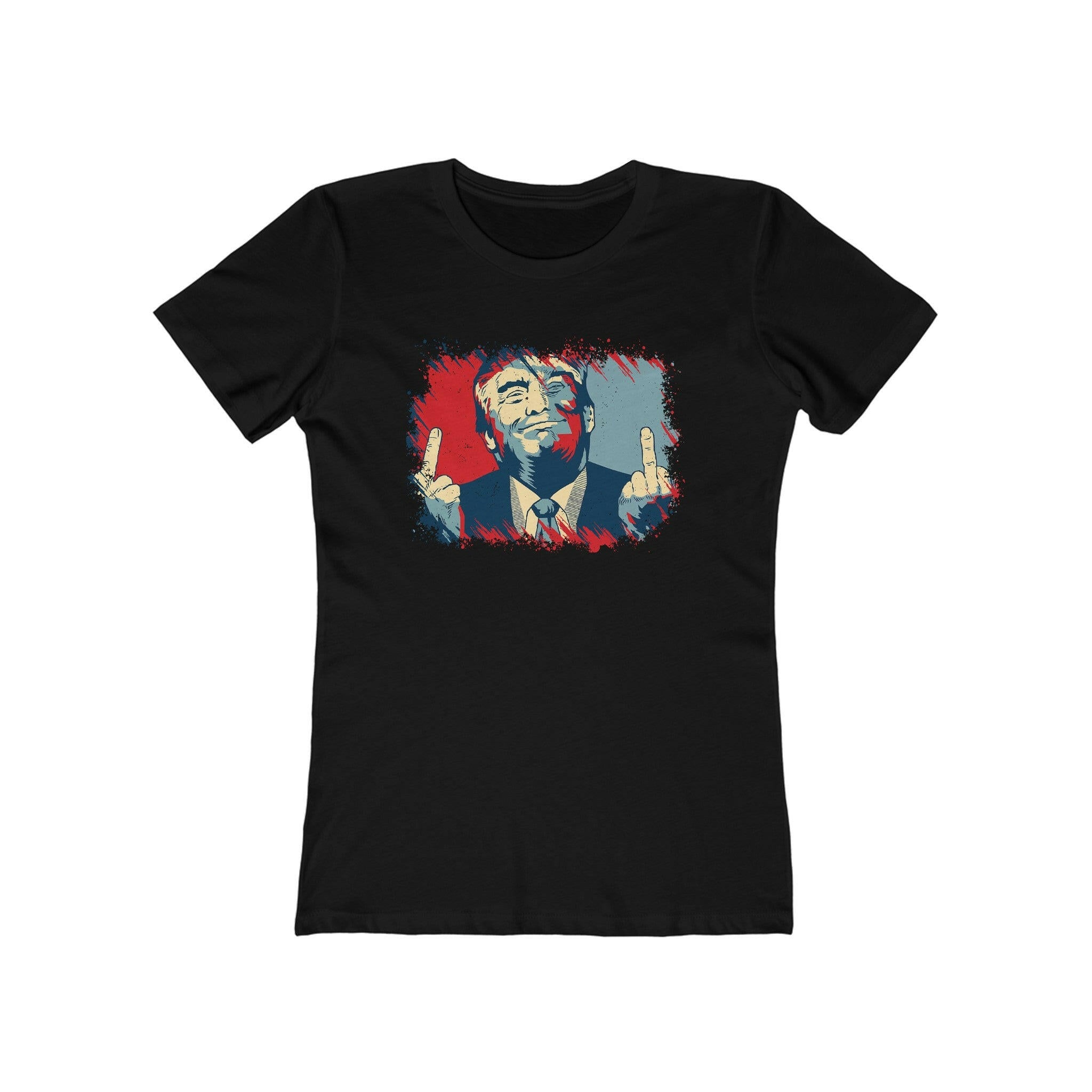 Trump 2024 Bold Defiance Women's Boyfriend Tee