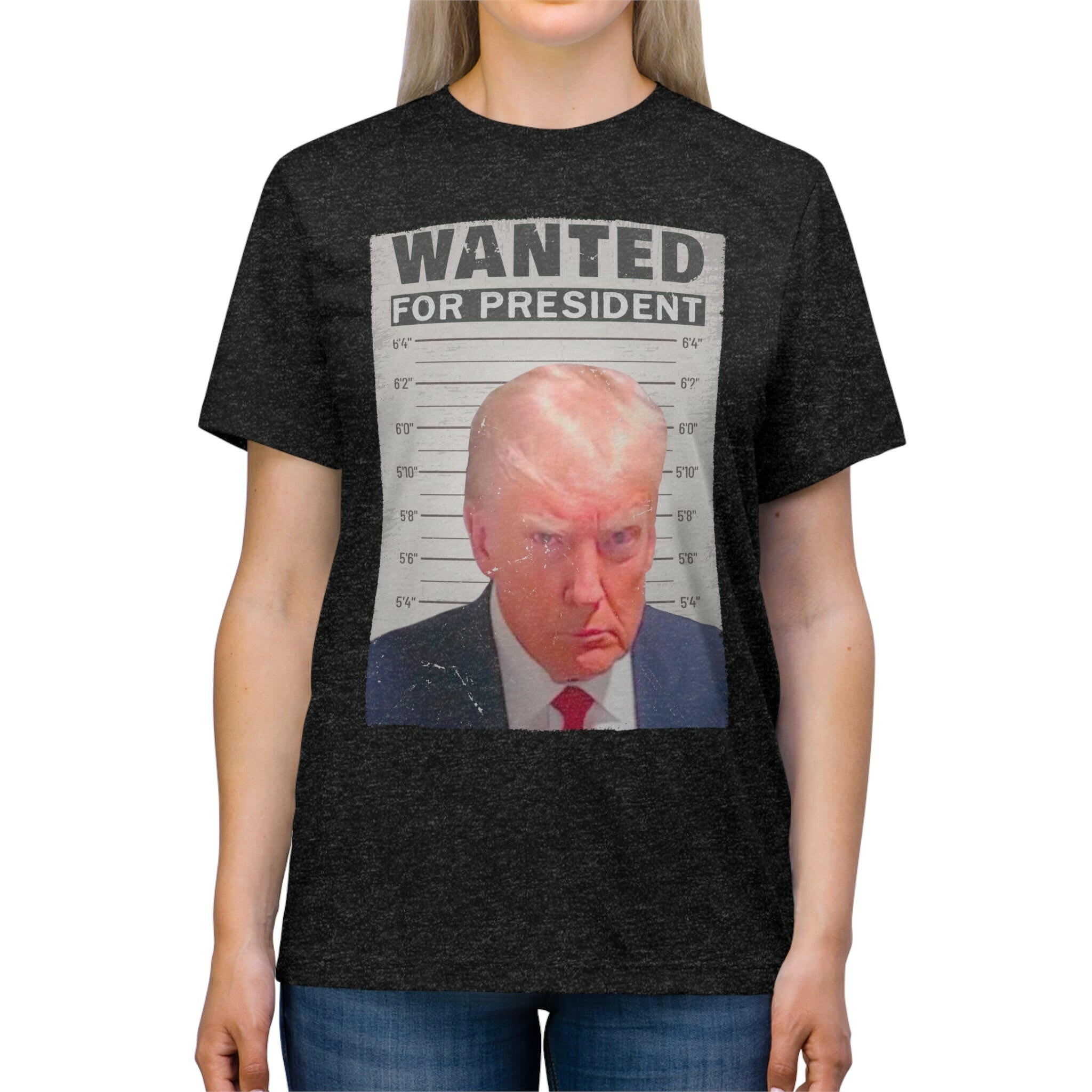 Wanted for President: Trump Unisex Triblend Tee