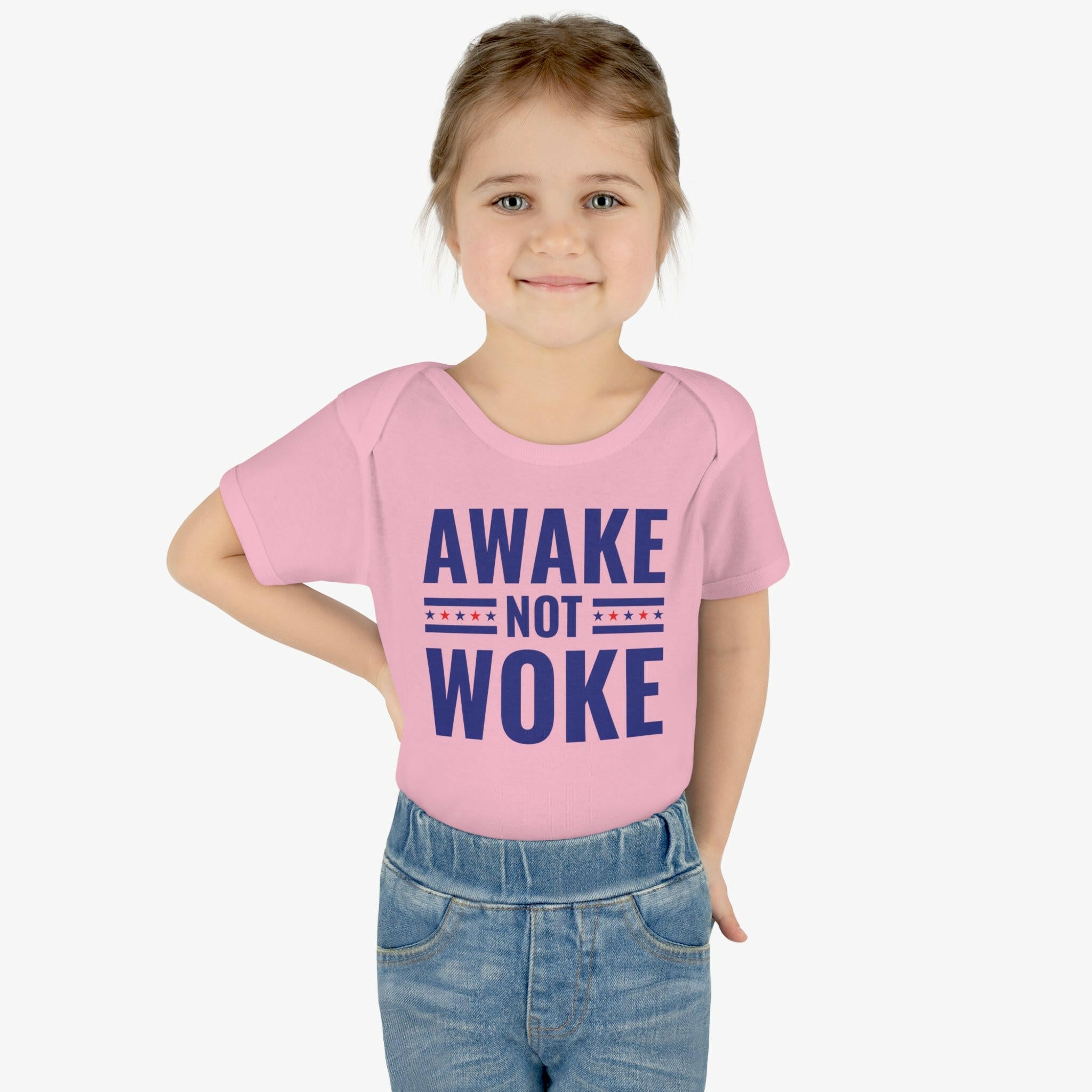 Awake Not Woke Infant Bodysuit