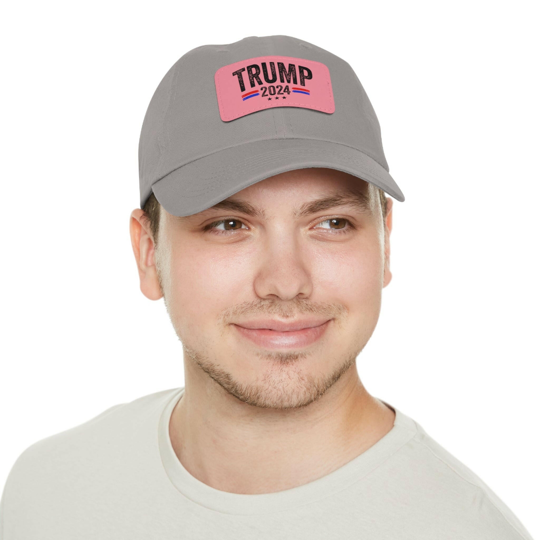 Voting for the Felon Dad Hat with Leather Patch (Rectangle)