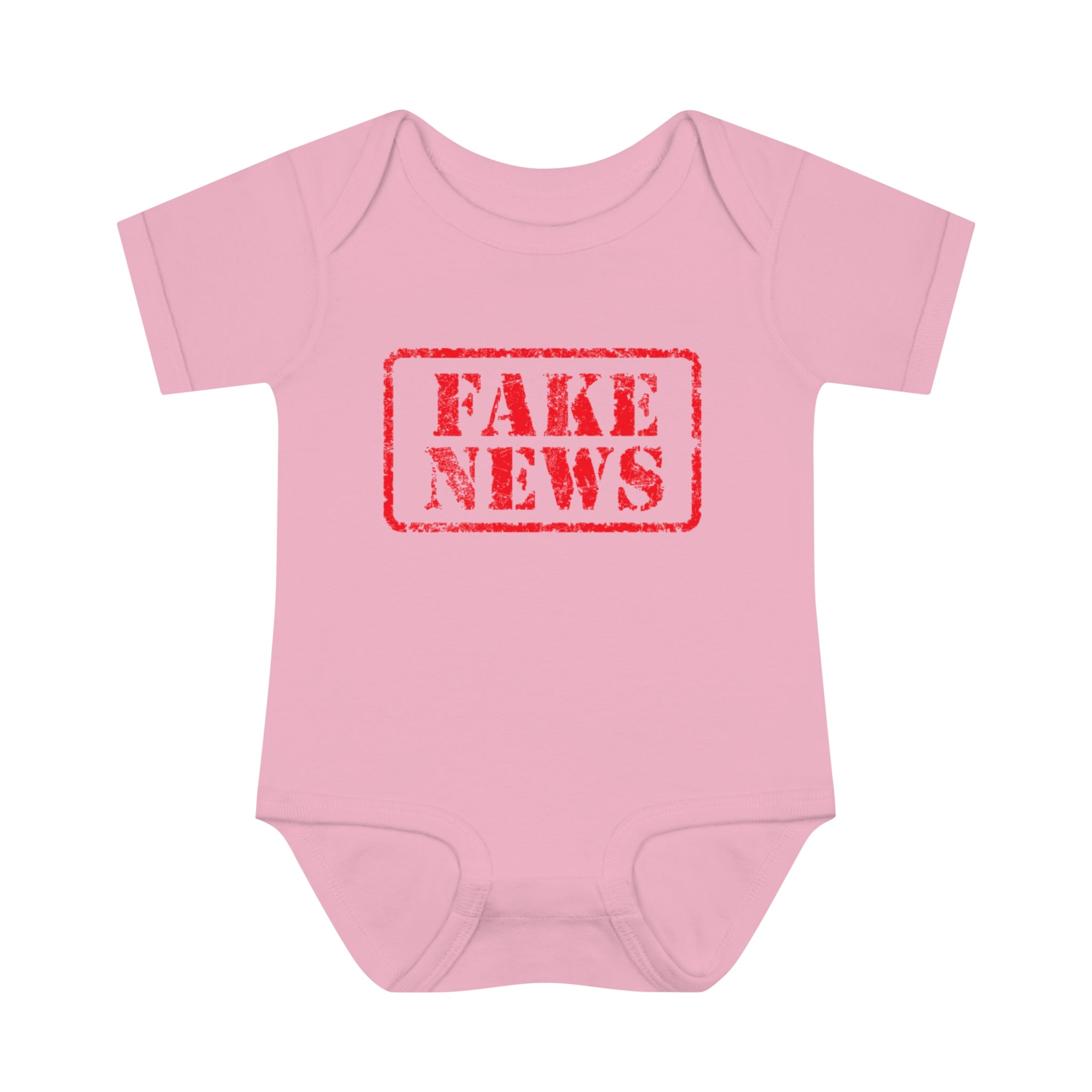 Fake News Infant Baby Rib Bodysuit