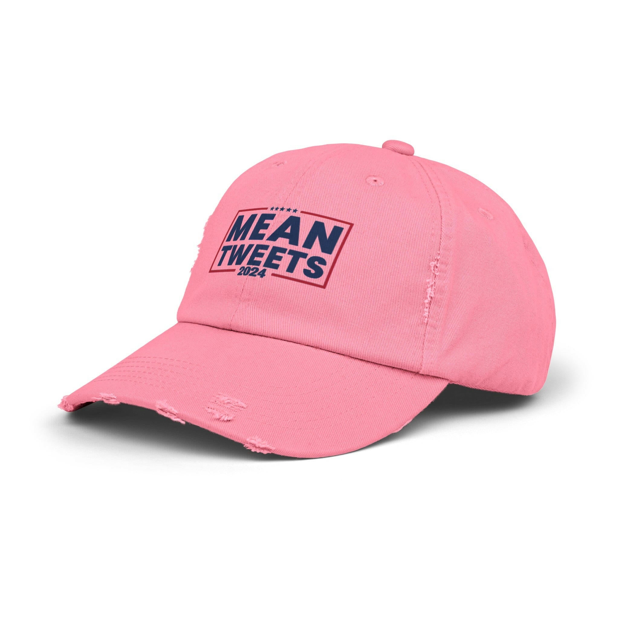 Mean Tweets Unisex Distressed Cap