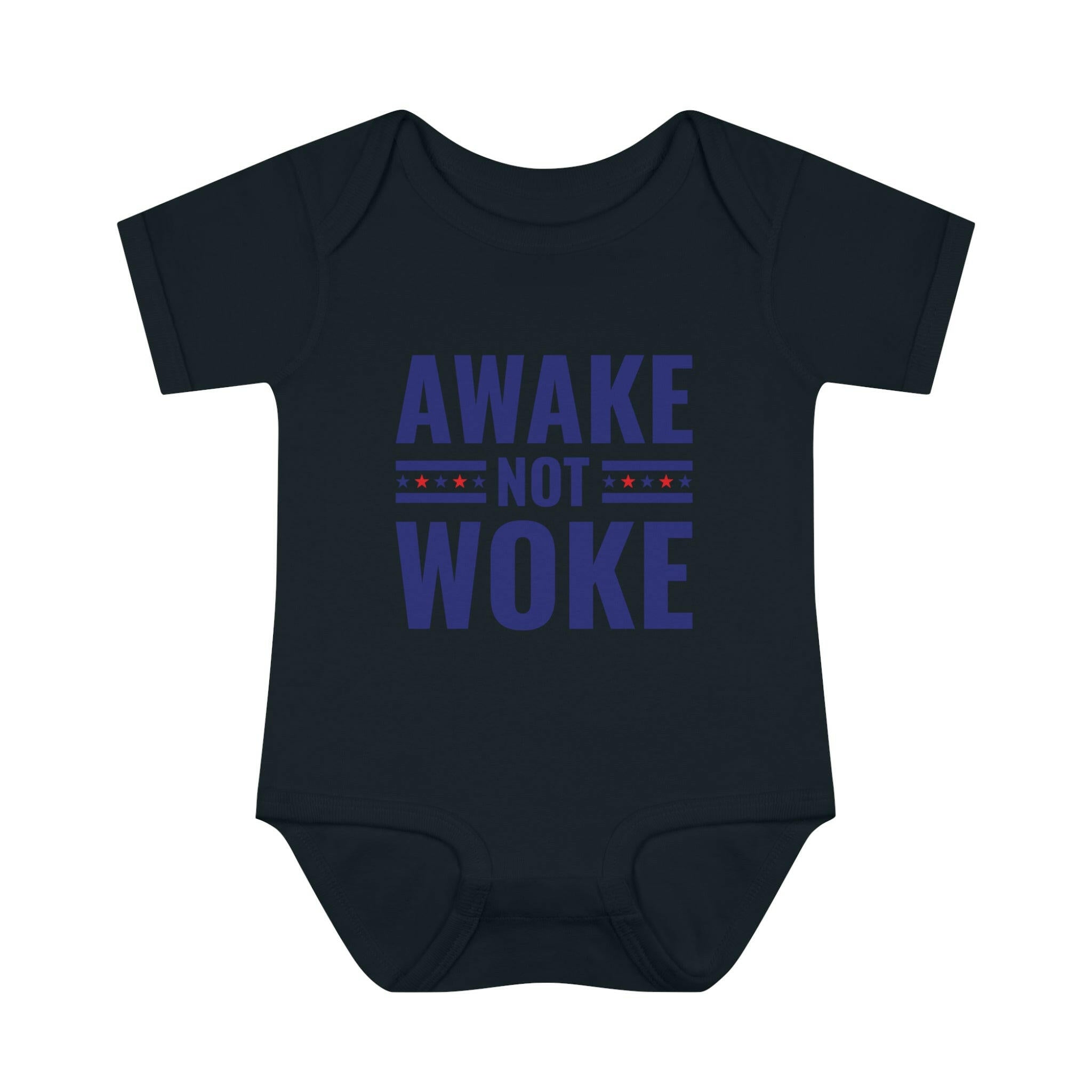 Awake Not Woke Infant Baby Rib Bodysuit