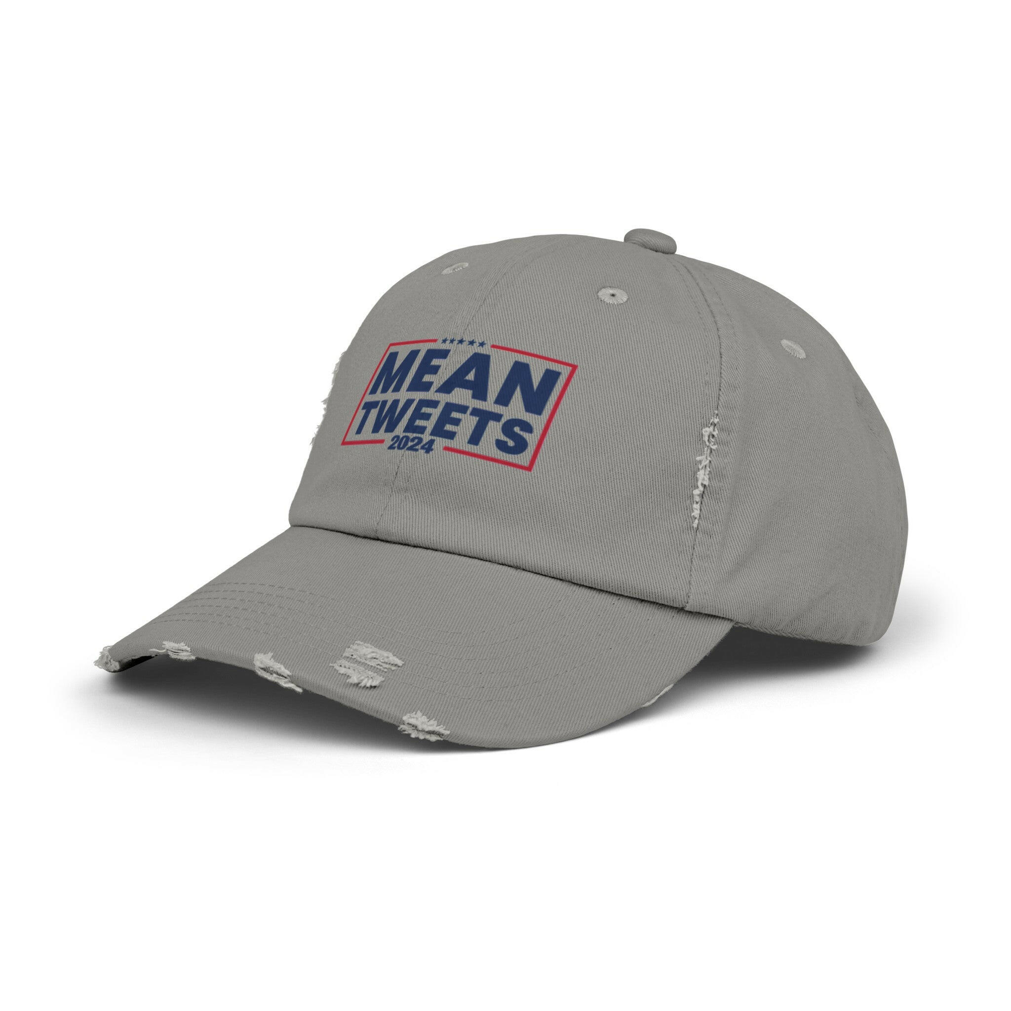 Mean Tweets Unisex Distressed Cap