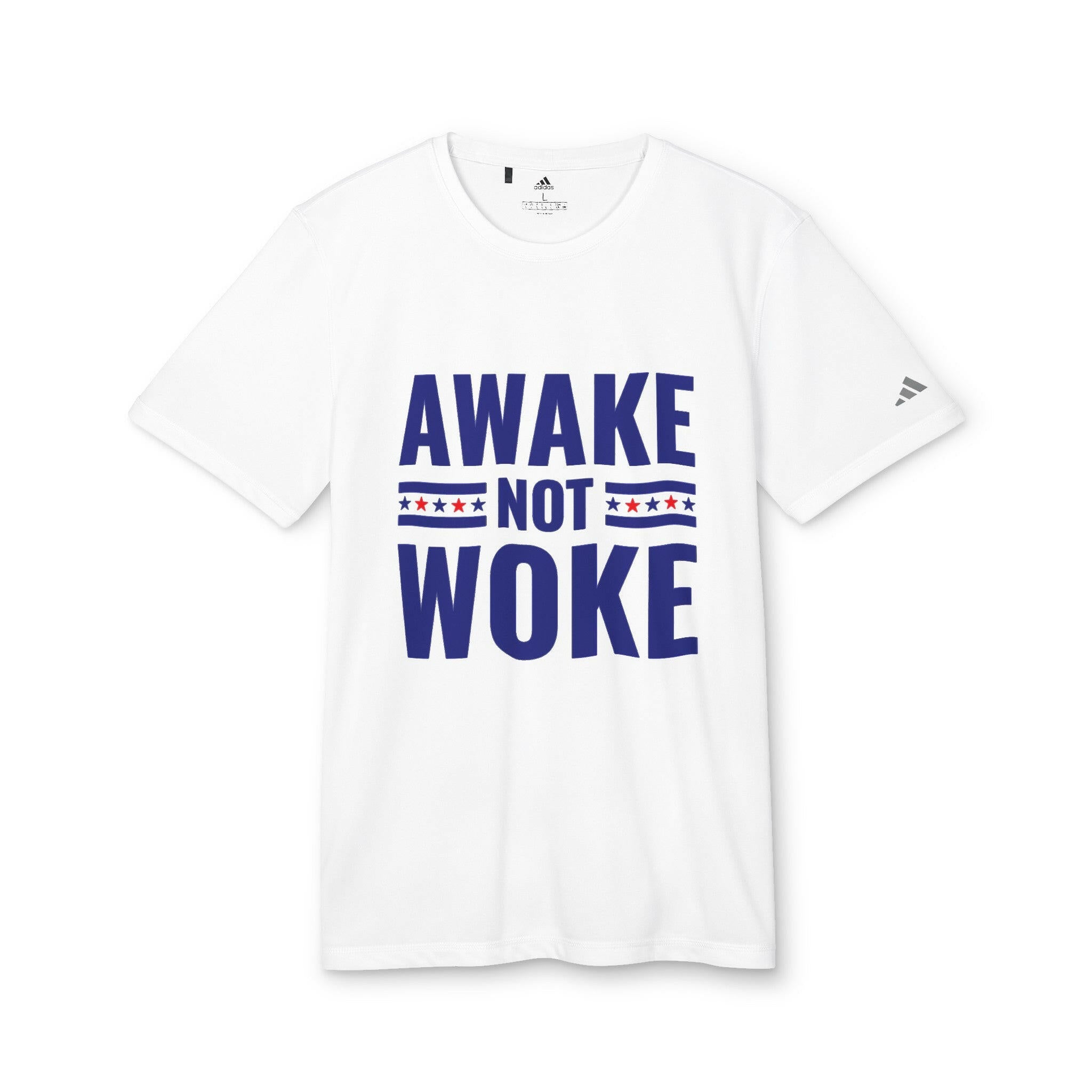 Awake Not Woke adidas® Unisex Sport T-shirt