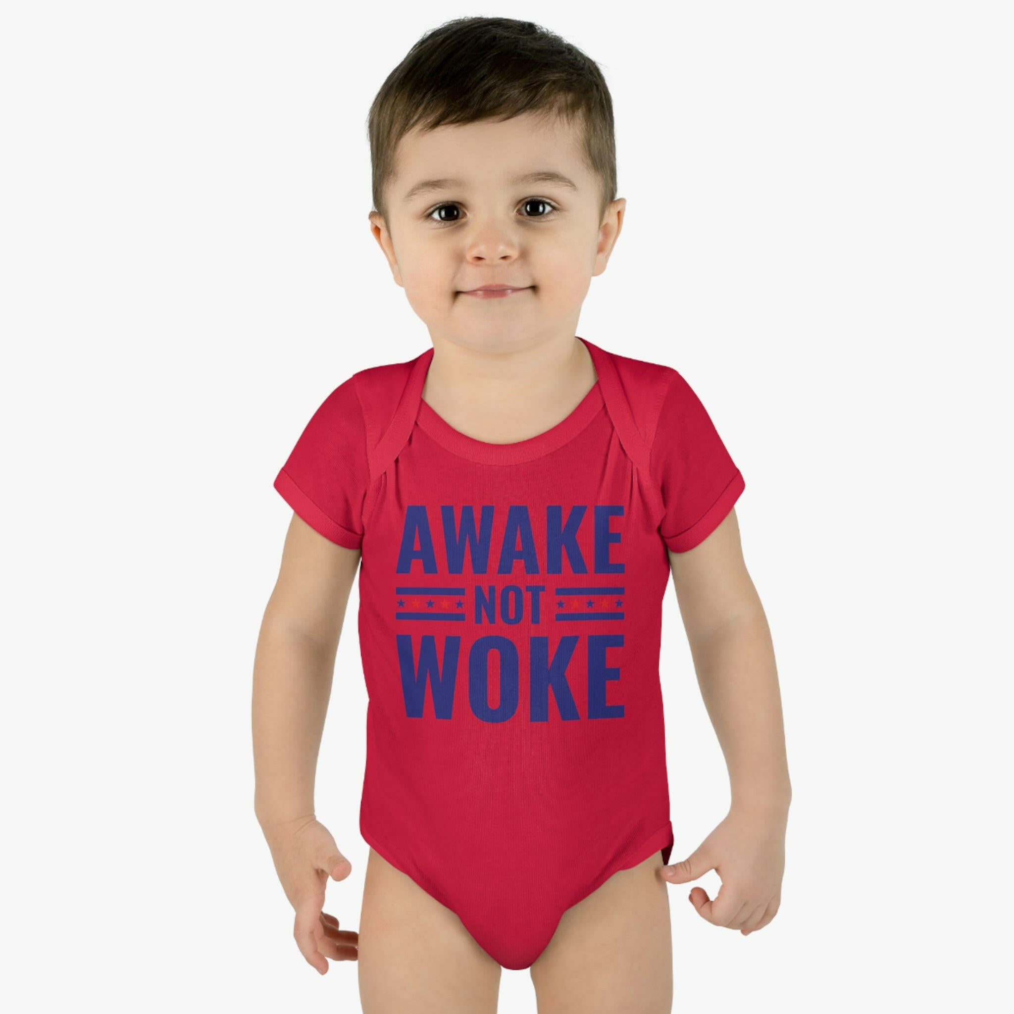 Awake Not Woke Infant Bodysuit