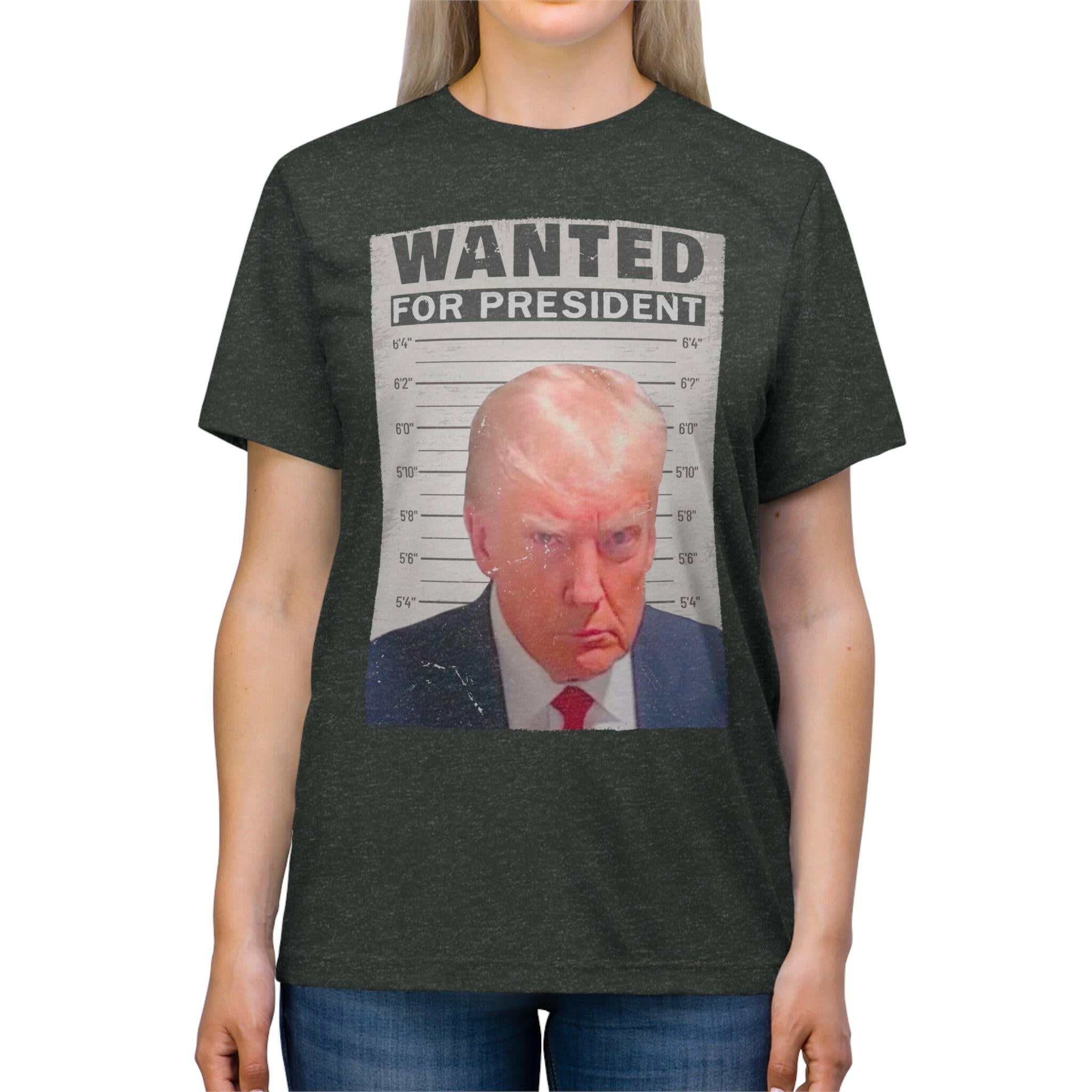 Wanted for President: Trump Unisex Triblend Tee