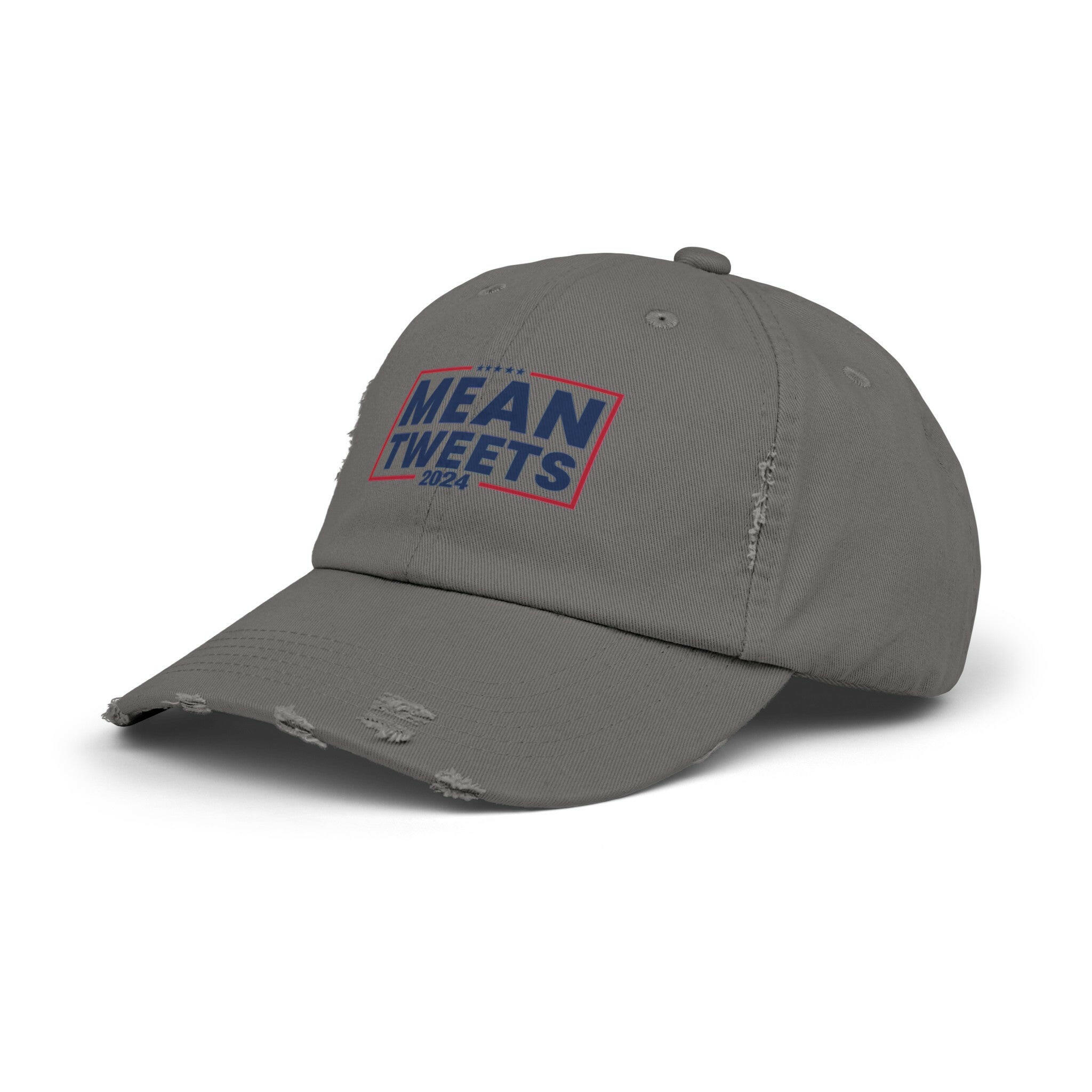 Mean Tweets Unisex Distressed Cap