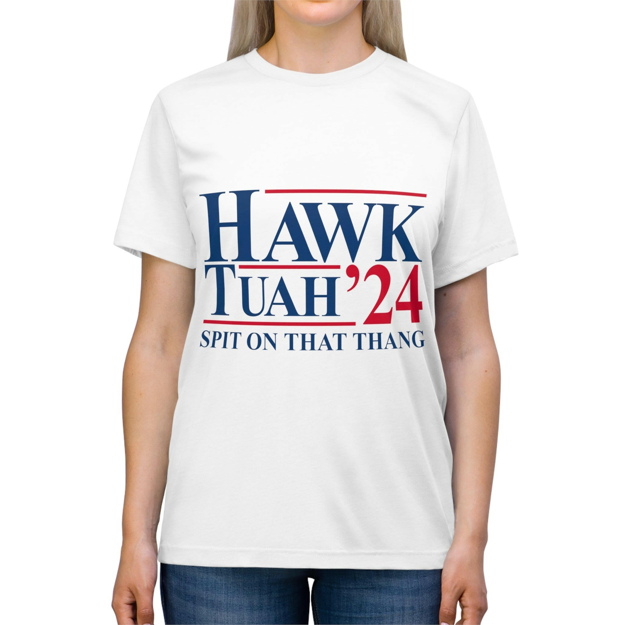 Hawk Tuah Unisex Triblend Tee