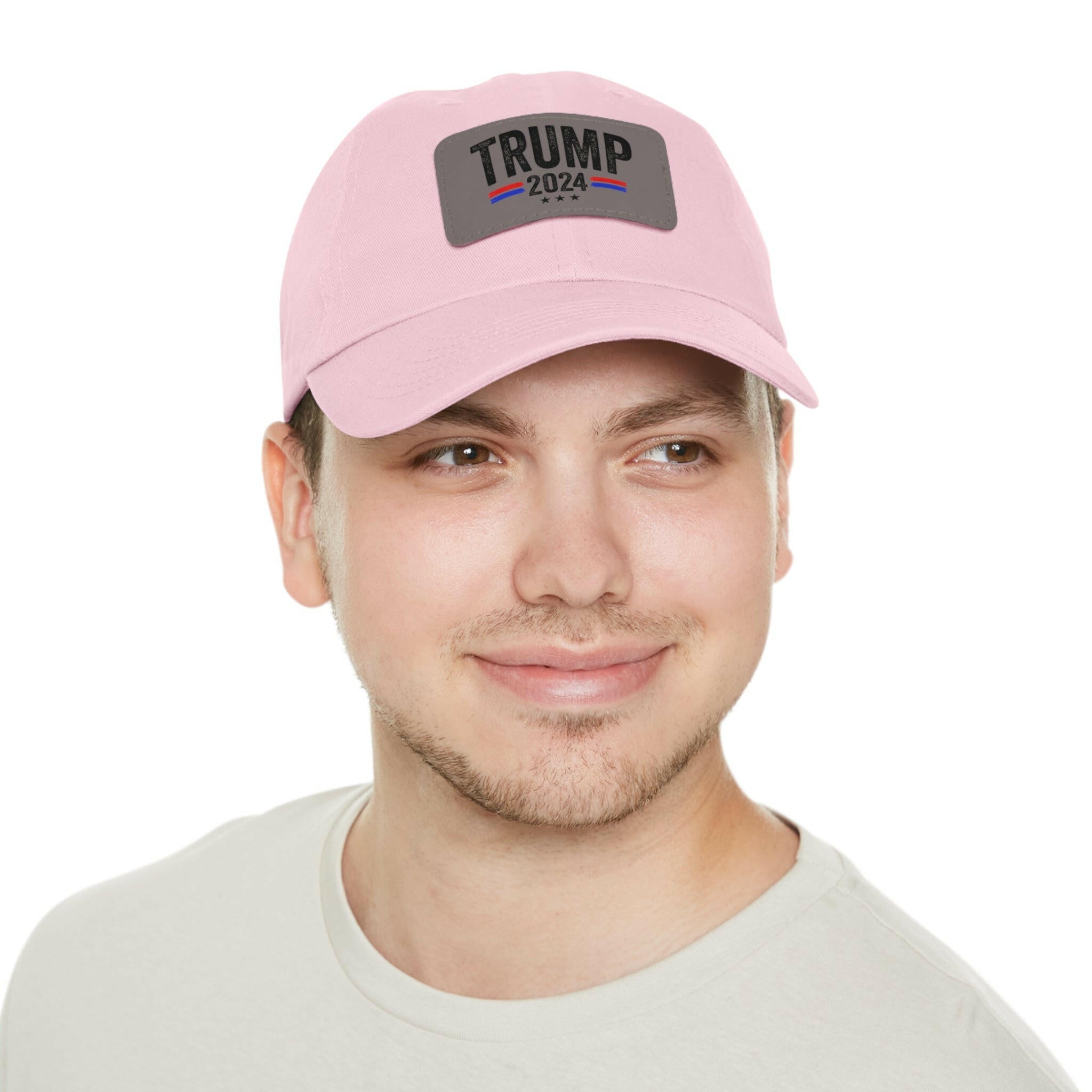 Voting for the Felon Dad Hat with Leather Patch (Rectangle)