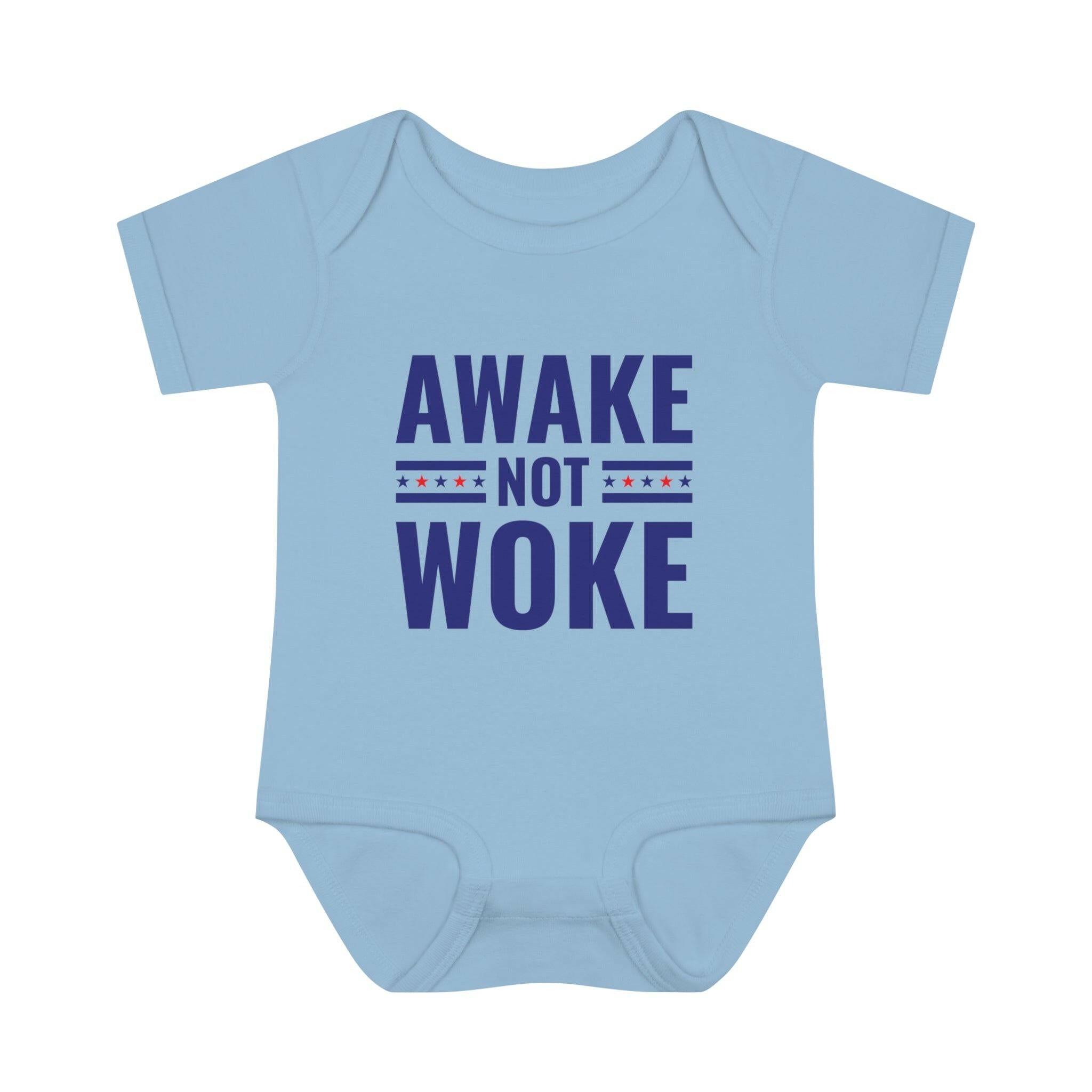 Awake Not Woke Infant Baby Rib Bodysuit