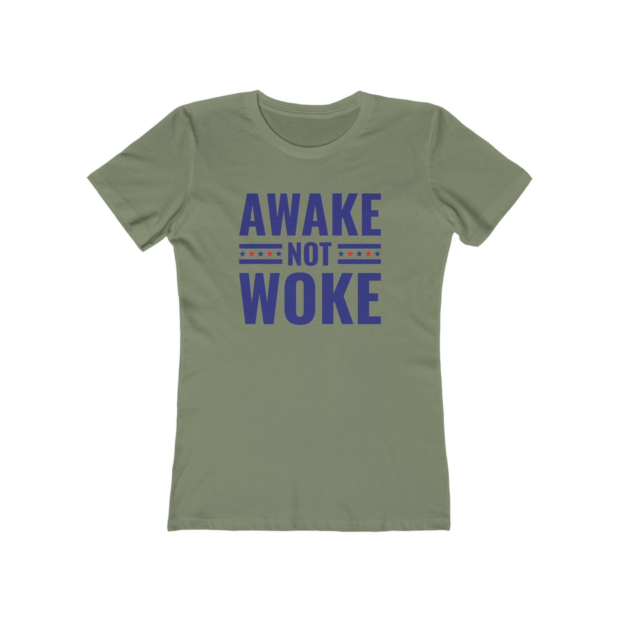 Awake Not Woke Women's Boyfriend Tee