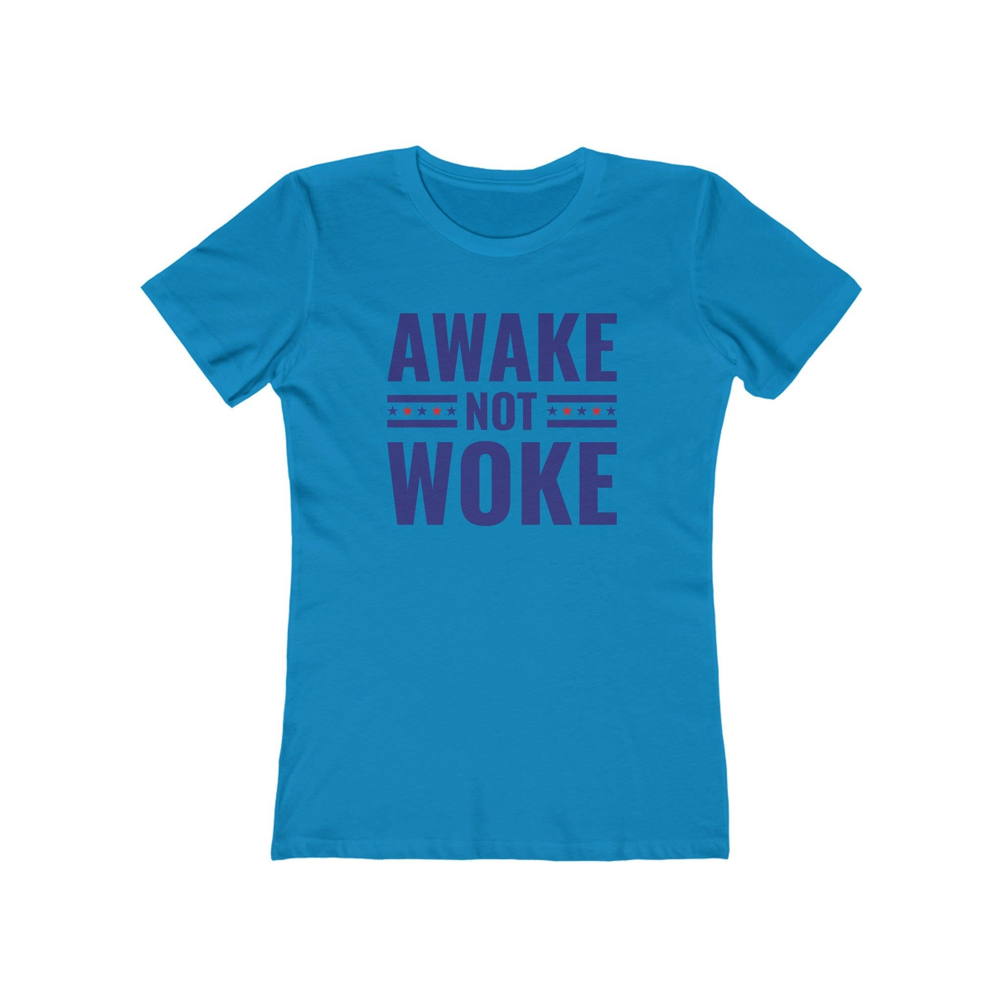 Awake Not Woke Women's Boyfriend Tee