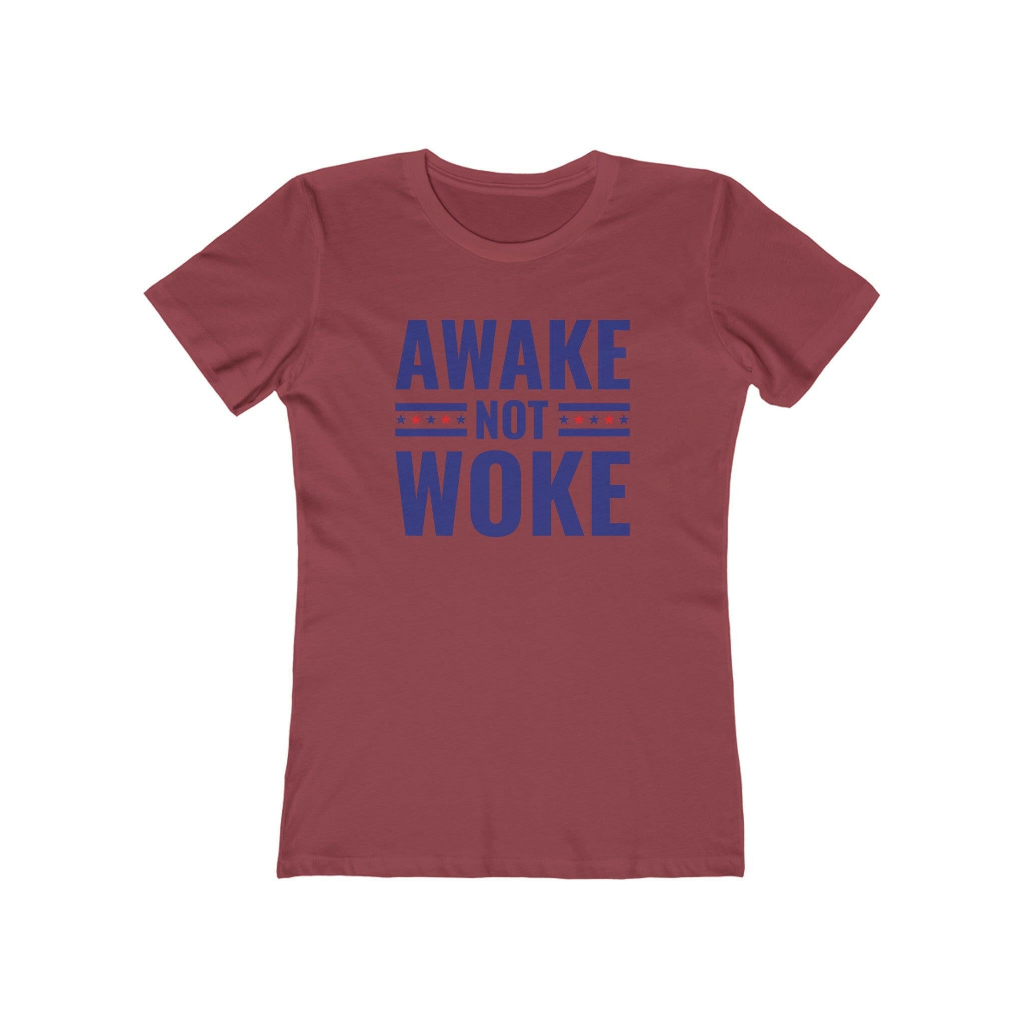 Awake Not Woke Women's Boyfriend Tee