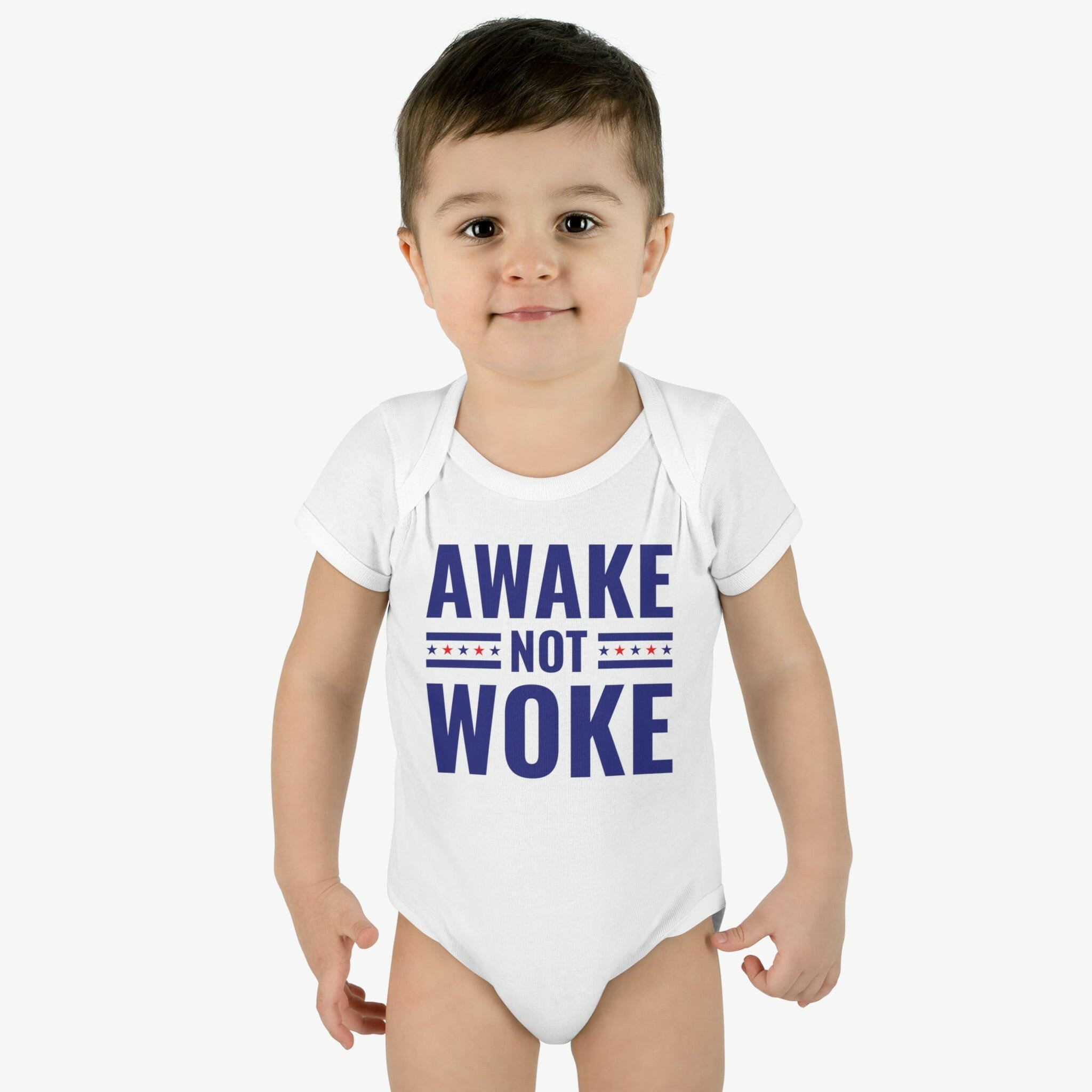 Awake Not Woke Infant Bodysuit