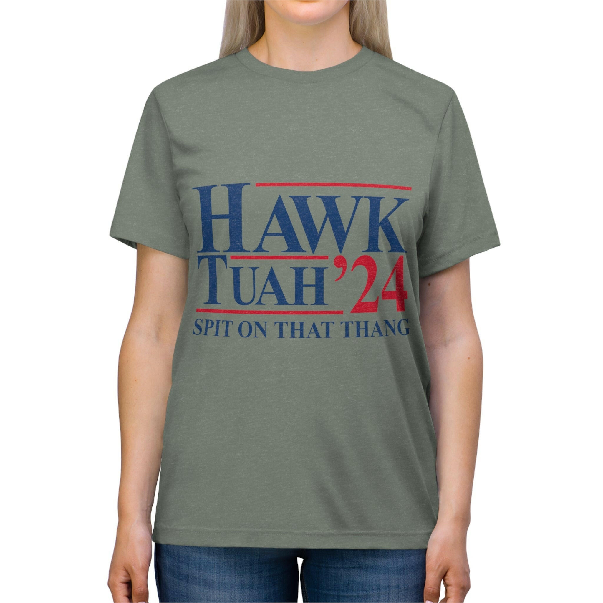 Hawk Tuah Unisex Triblend Tee