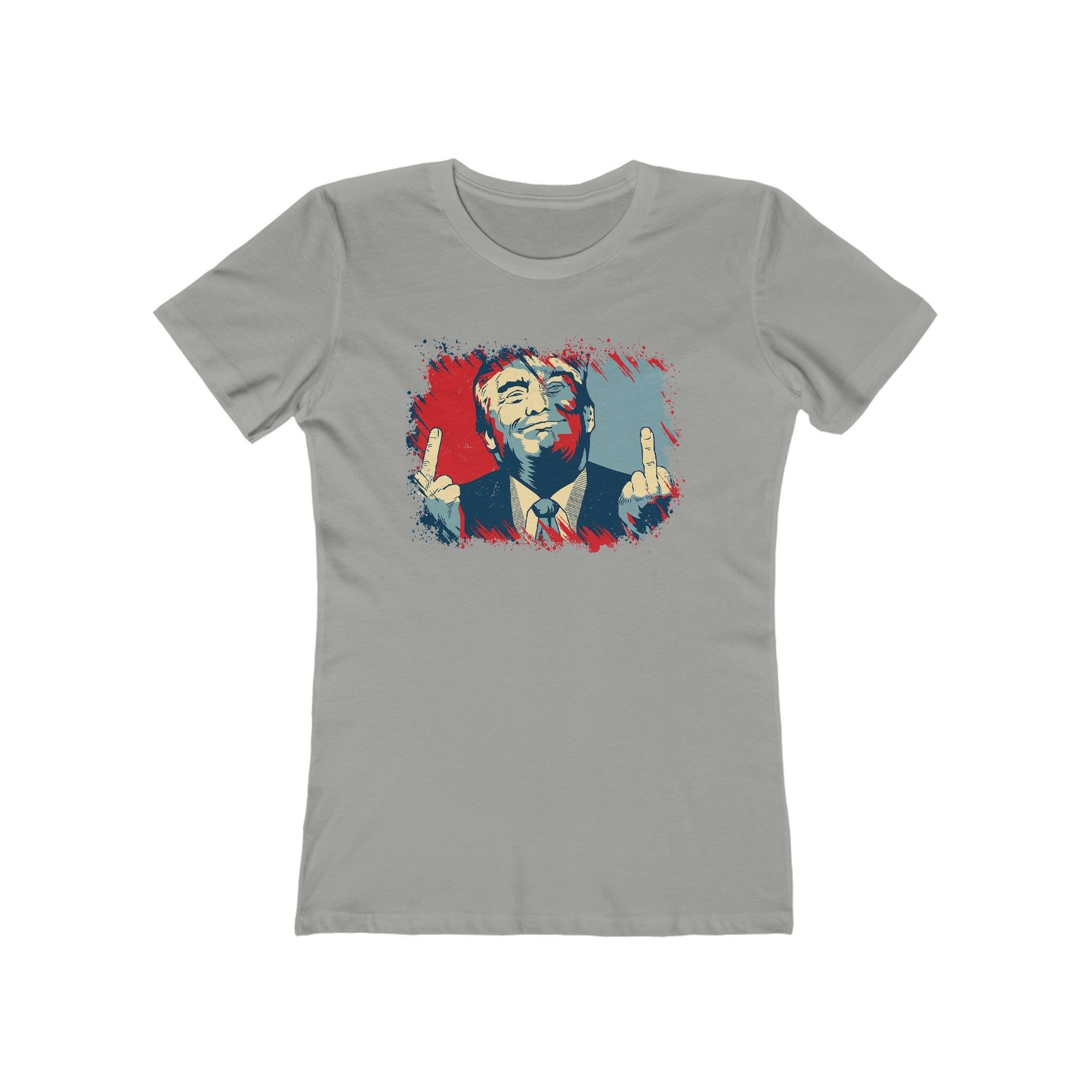 Trump 2024 Bold Defiance Women's Boyfriend Tee