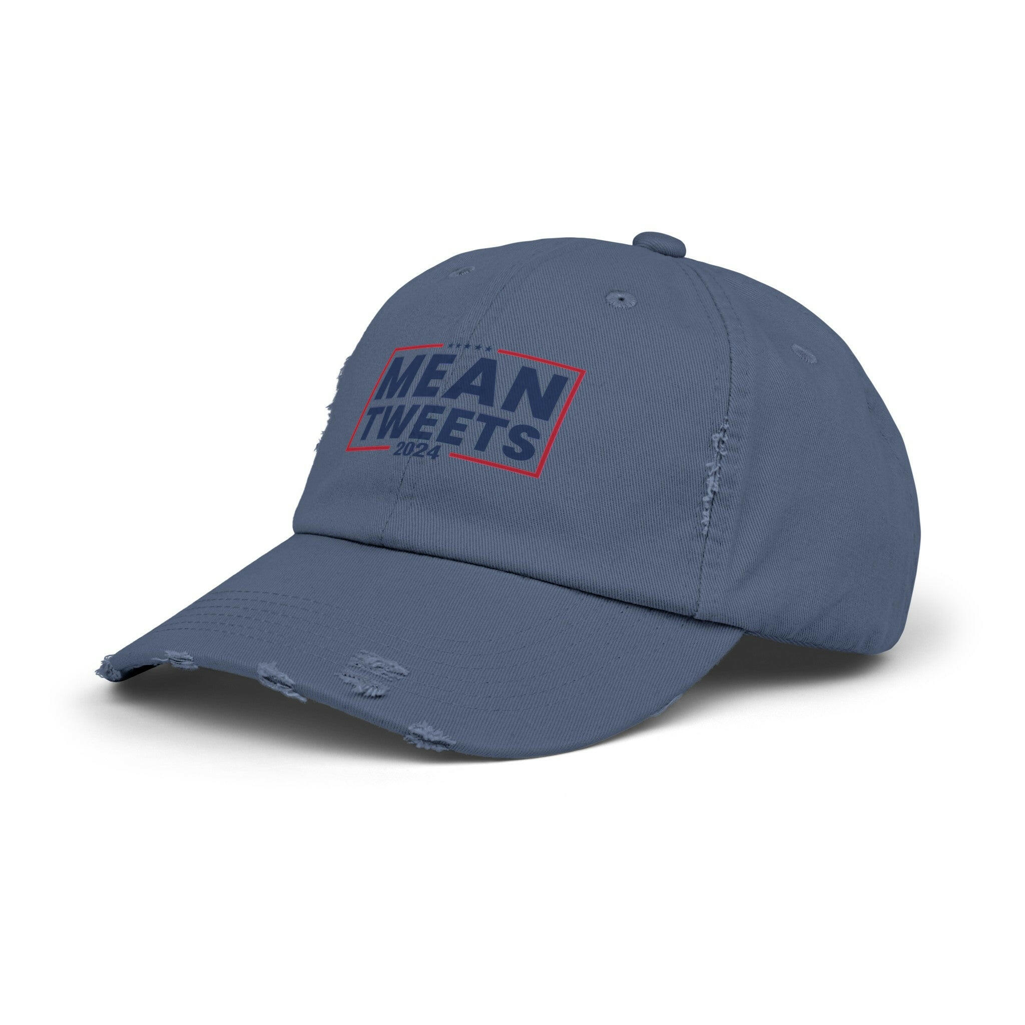 Mean Tweets Unisex Distressed Cap