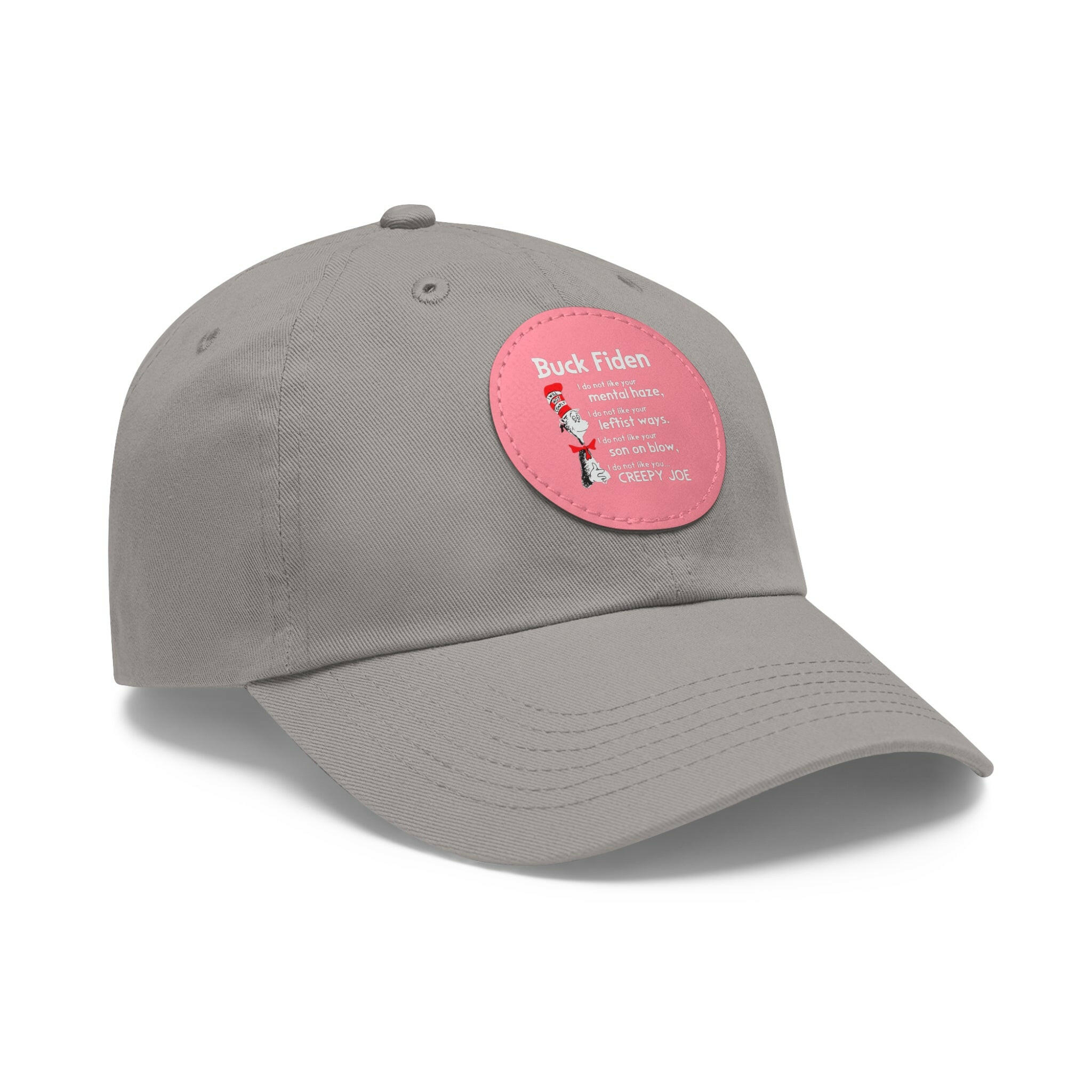 Buck Fiden Dad Hat with Leather Patch (Round)