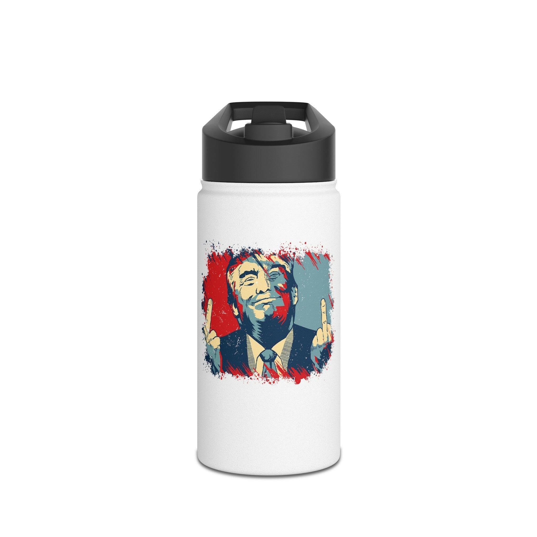 Trump 2024 Bold Defiance Stainless-Steel Water Bottle