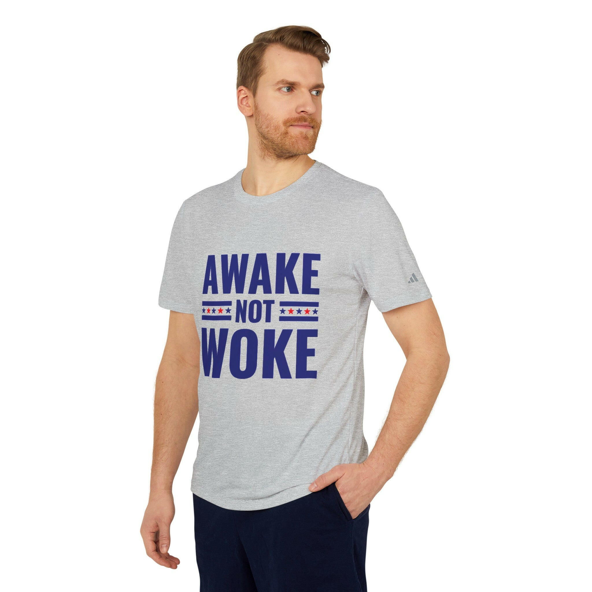 Awake Not Woke adidas® Unisex Sport T-shirt