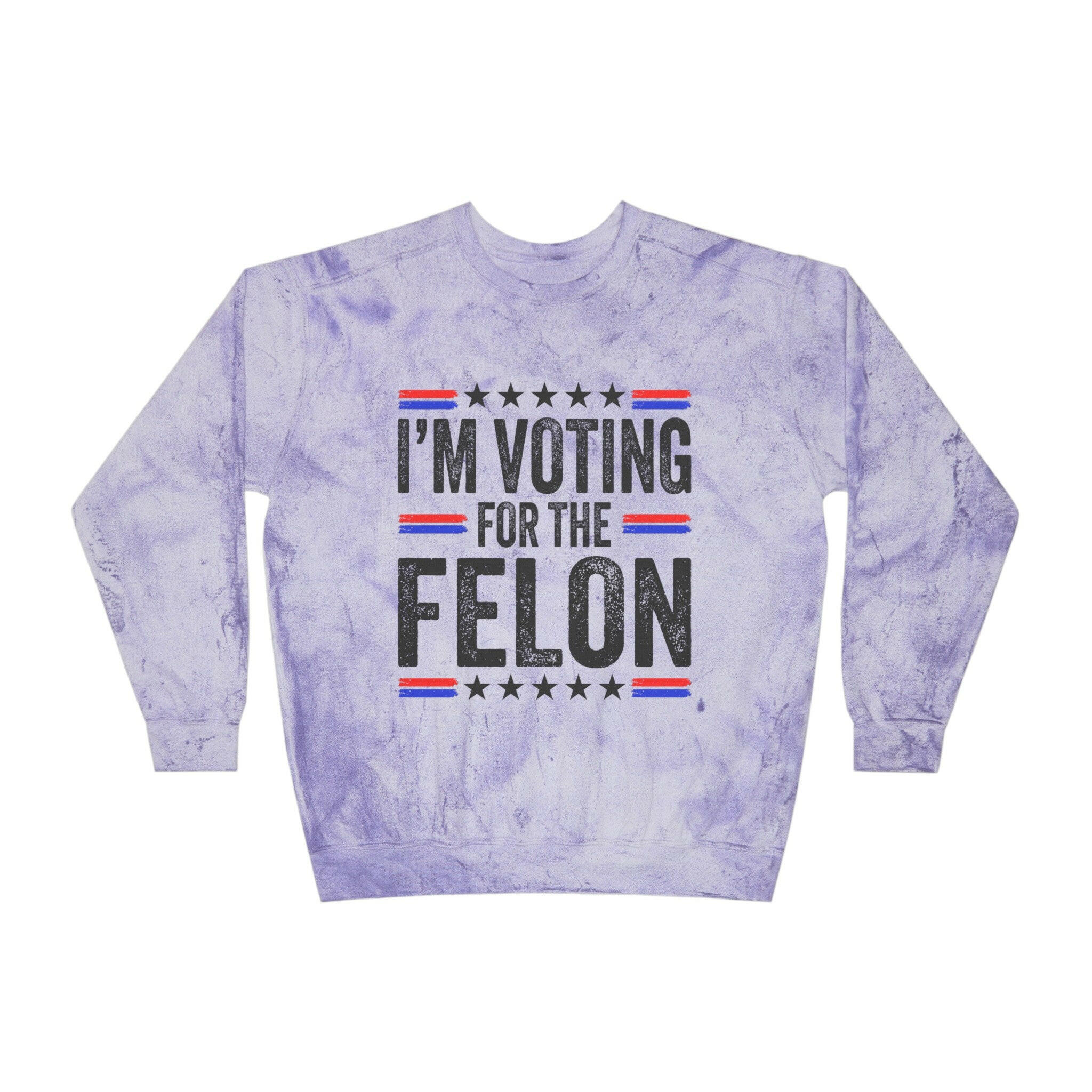 Voting for the Felon Unisex Color Blast Crewneck Sweatshirt