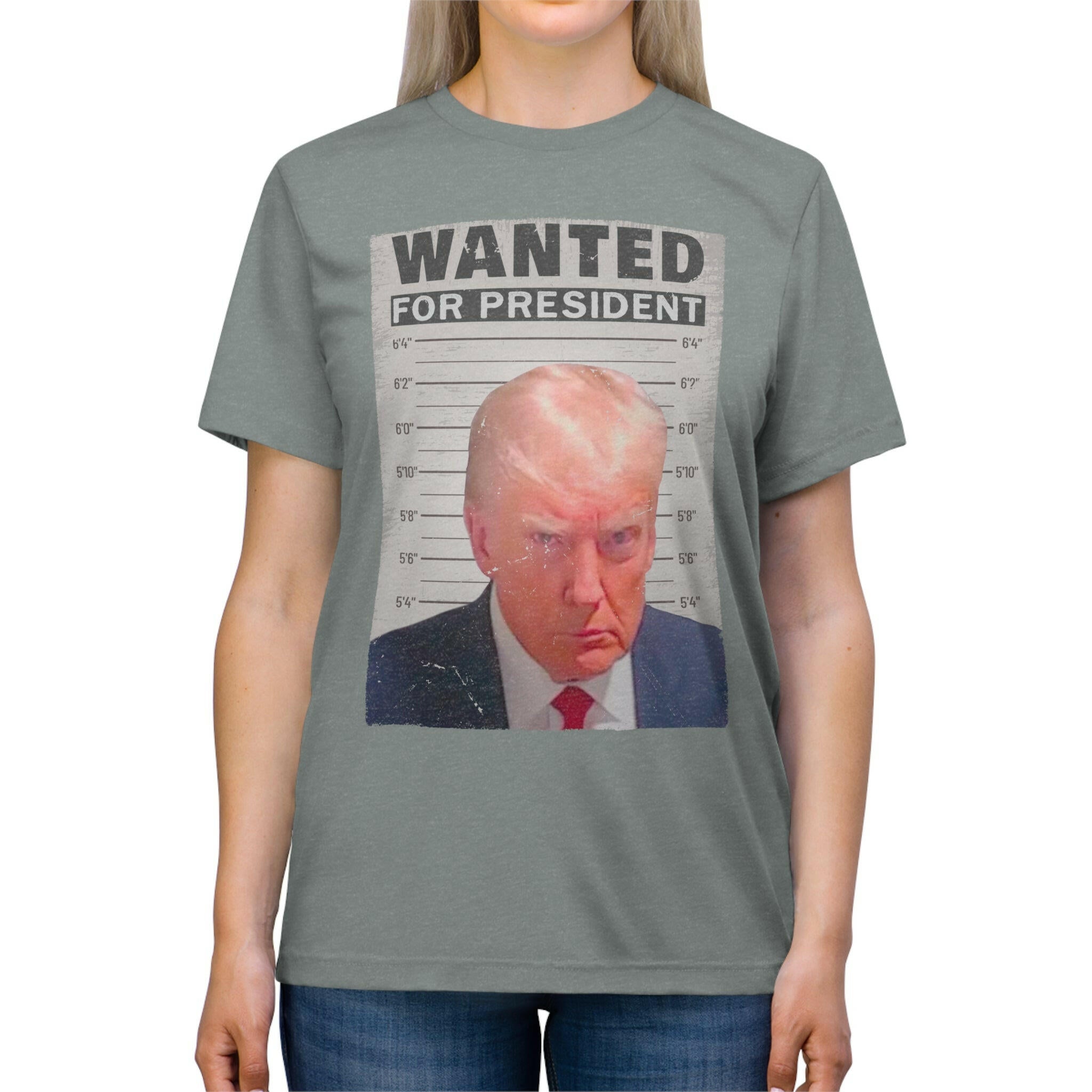 Wanted for President: Trump Unisex Triblend Tee