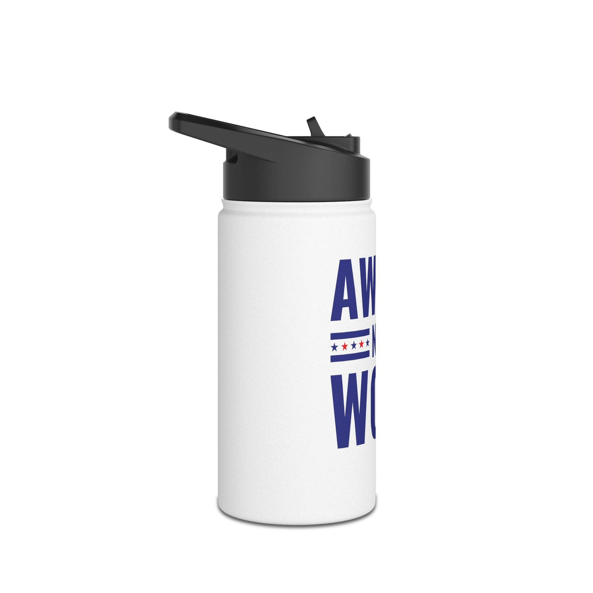 Awake Not Woke Patriotic Stainless Steel Water Bottle