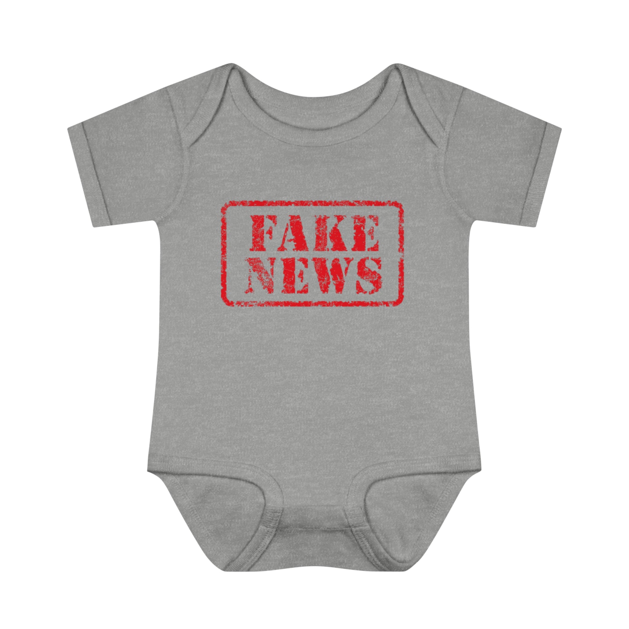 Fake News Infant Baby Rib Bodysuit